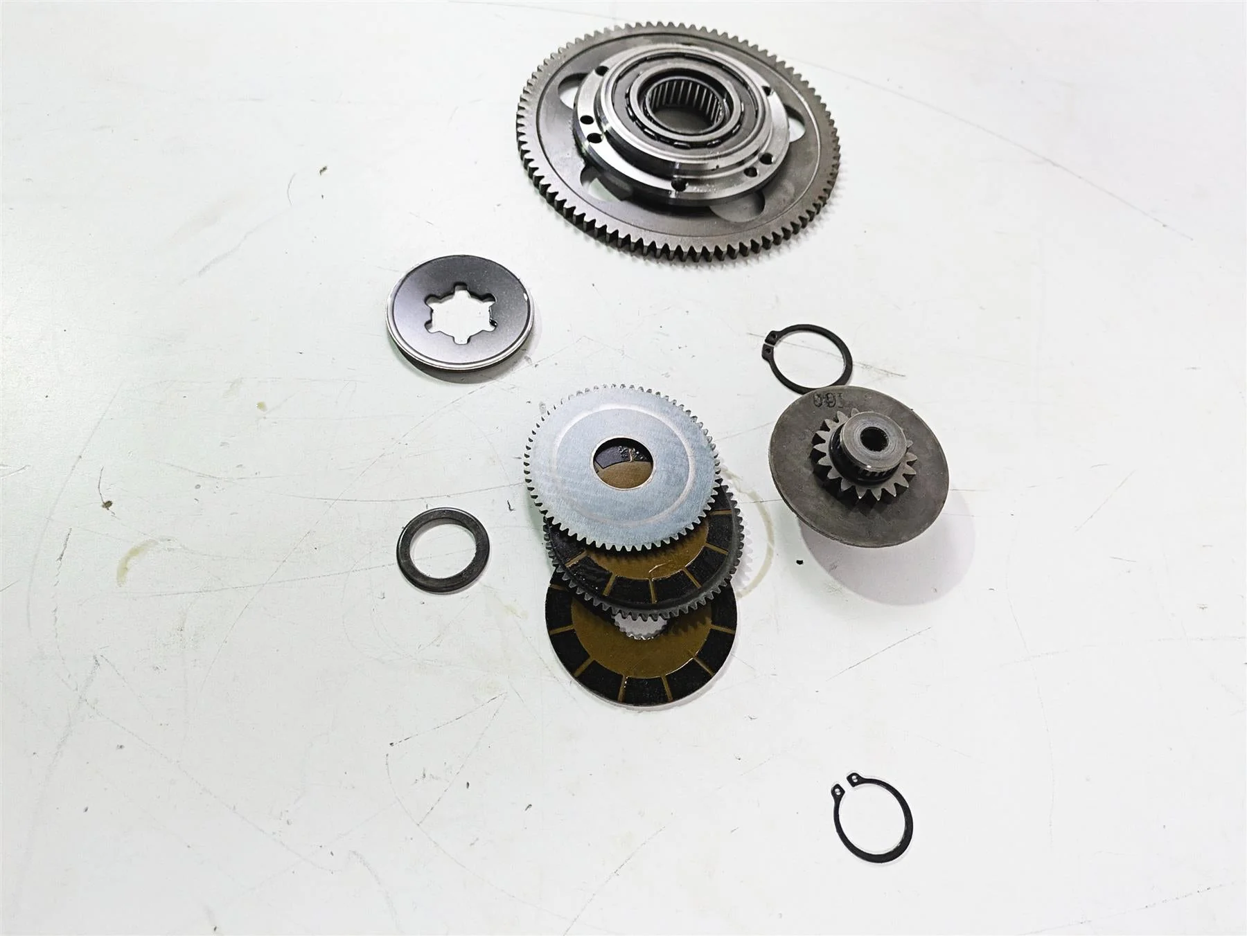 2010 Harley VRSCF Muscle Rod Starter Gears Gear Clutch Set 31303-01K 31301-01K - Image 3