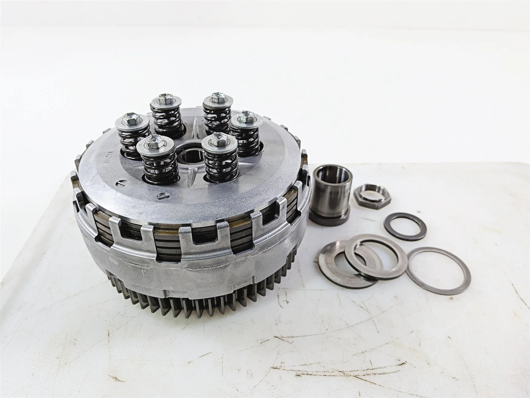 2010 Honda VT1300 CR Stateline Clutch Basket & Friction Disc Set 22100-MEA-670 - Image 4