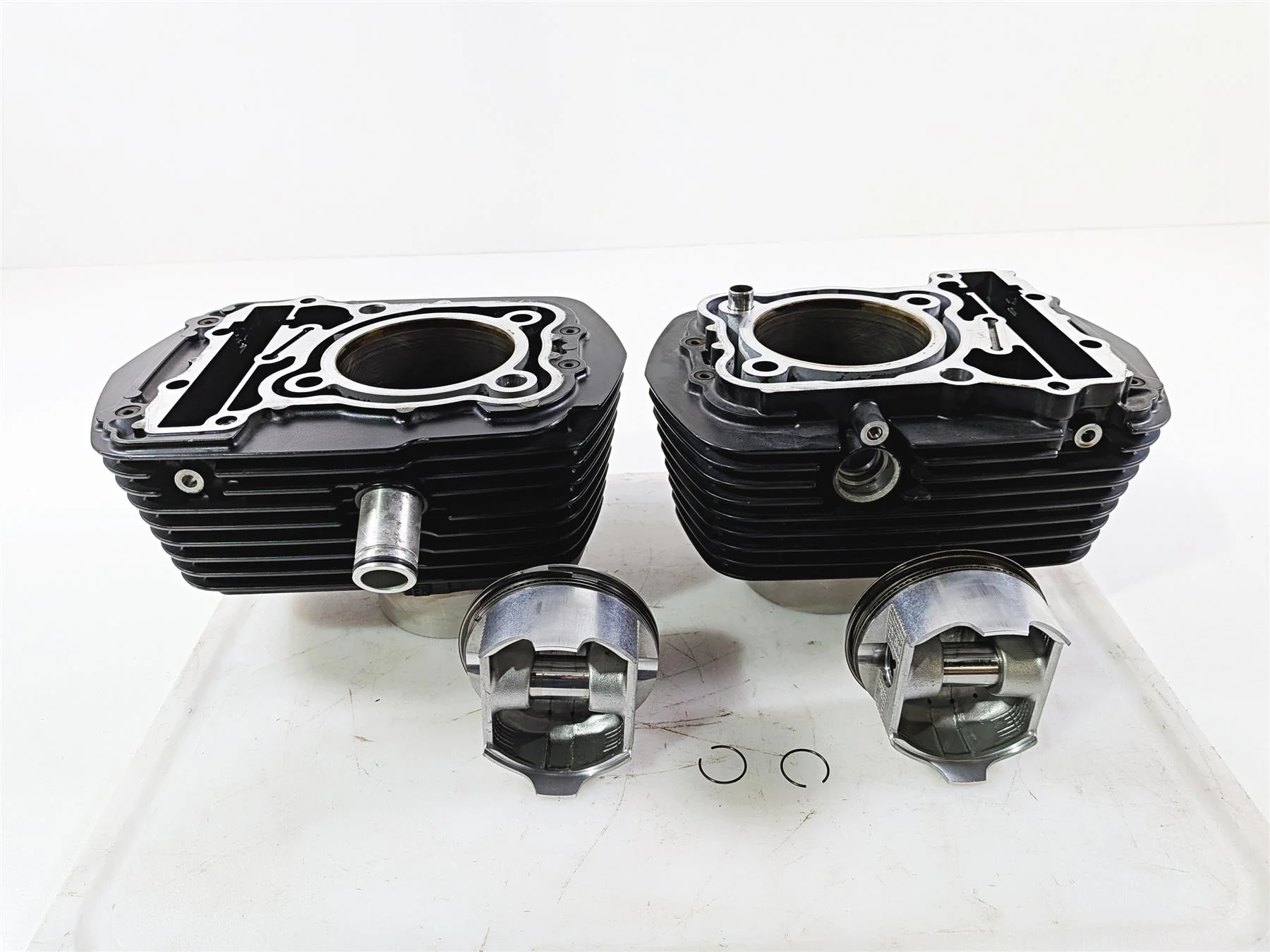 2010 Honda VT1300 CR Stateline Front Rear Cylinder Jug Piston Set 12110-MFY-A00 - Image 3