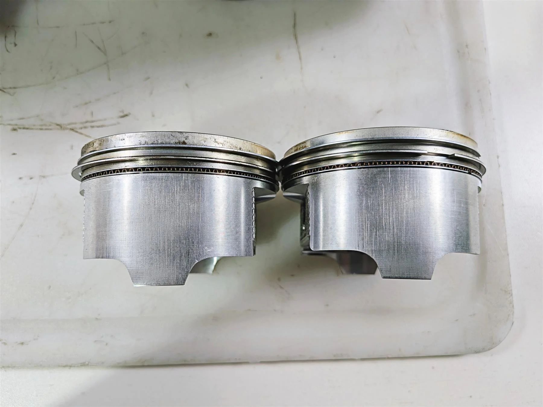 2010 Honda VT1300 CR Stateline Front Rear Cylinder Jug Piston Set 12110-MFY-A00 - Image 5