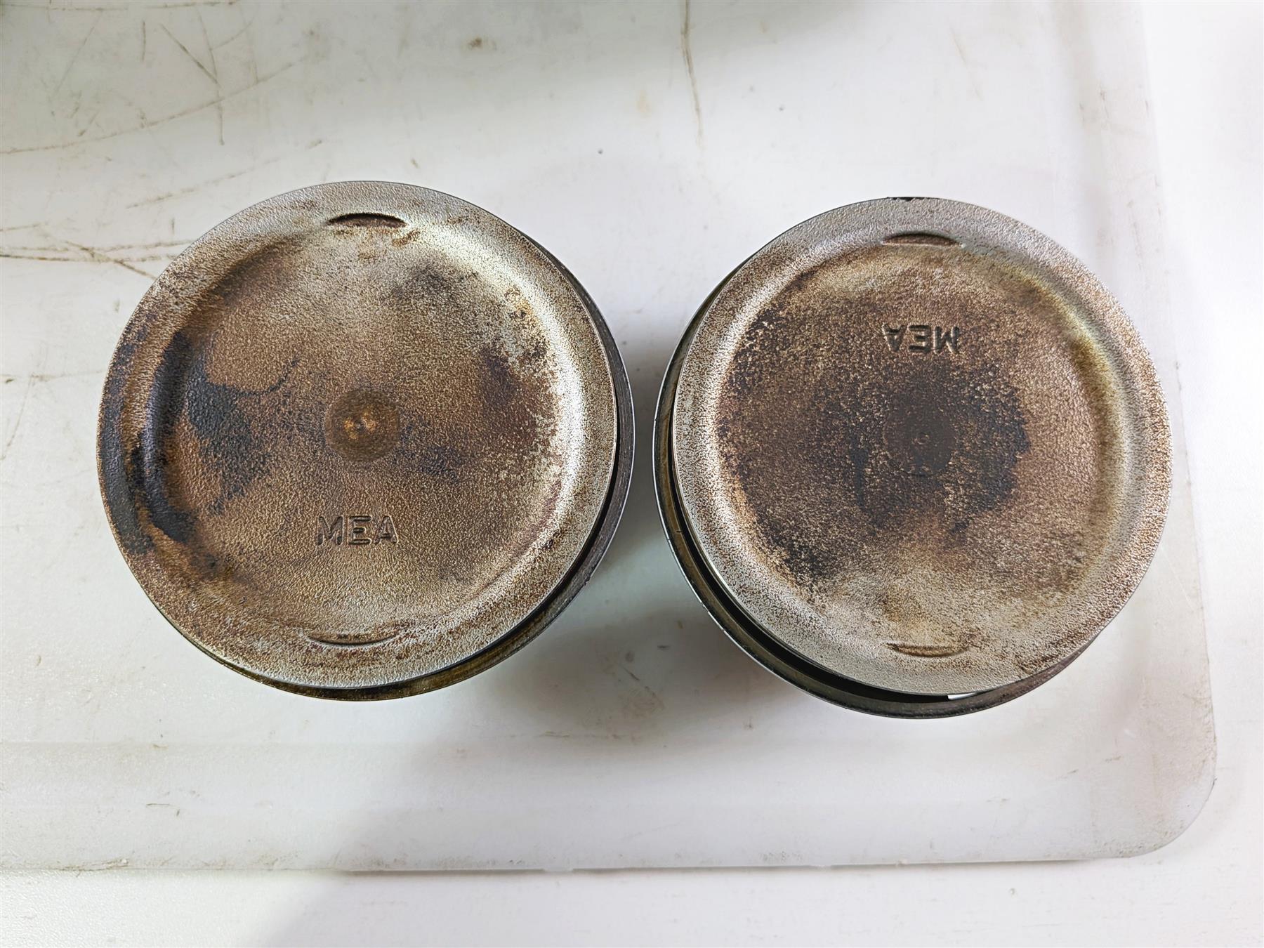 2010 Honda VT1300 CR Stateline Front Rear Cylinder Jug Piston Set 12110-MFY-A00 - Image 6