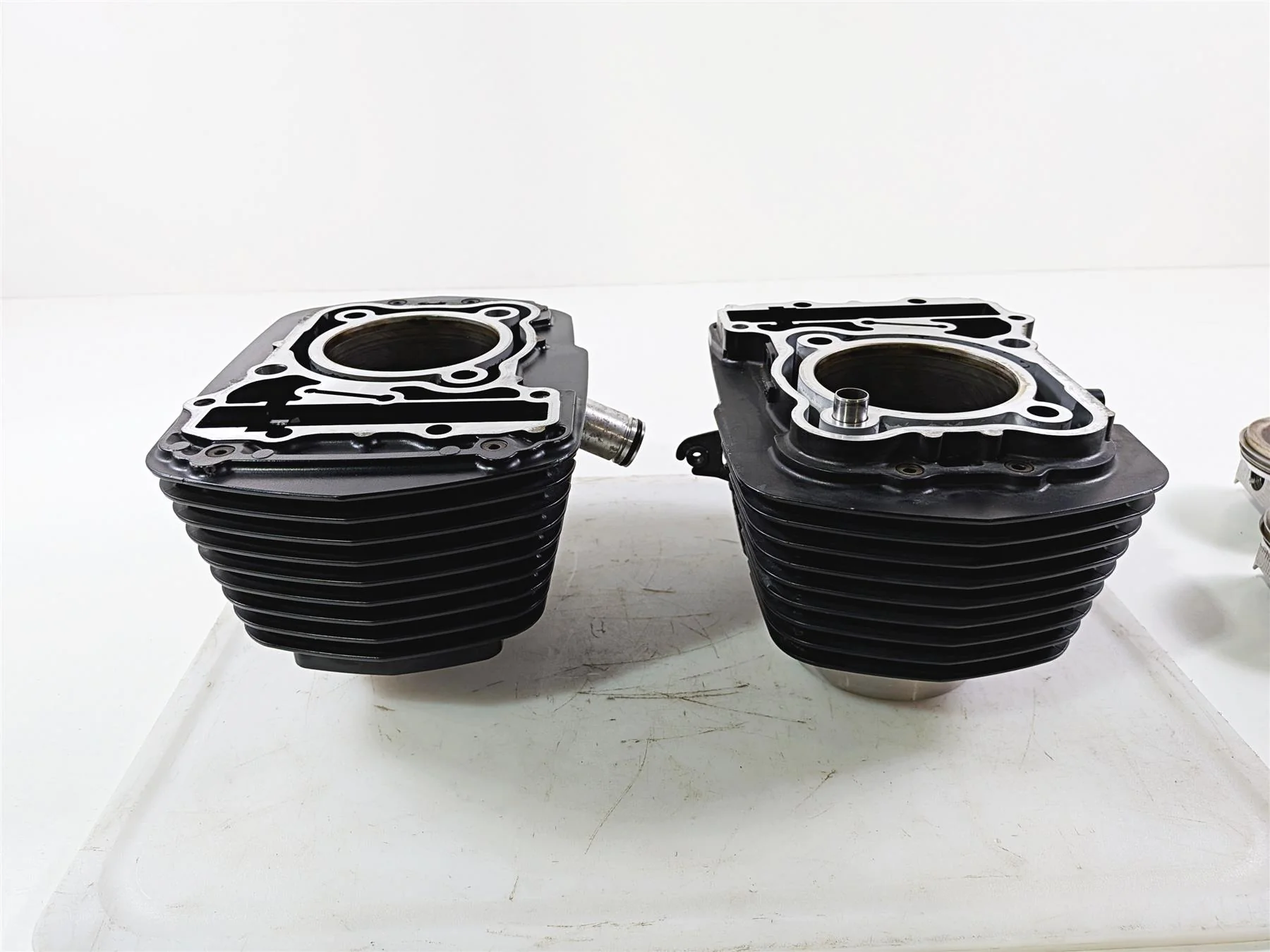 2010 Honda VT1300 CR Stateline Front Rear Cylinder Jug Piston Set 12110-MFY-A00 - Image 9