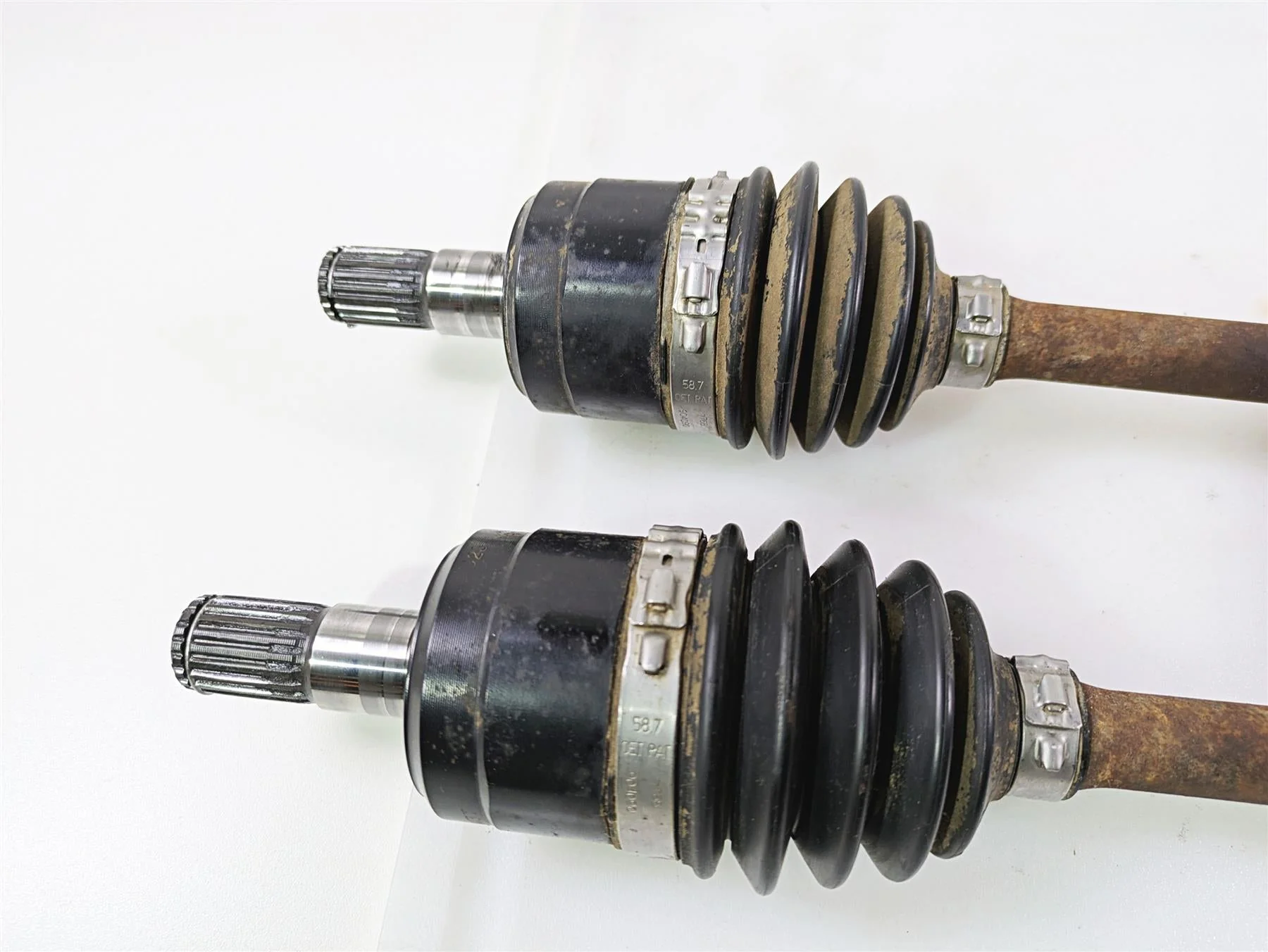 2010 Kawasaki 610 4x4 Mule  Front Drive Cv Axle Shaft Set 59266-0039 - Image 9