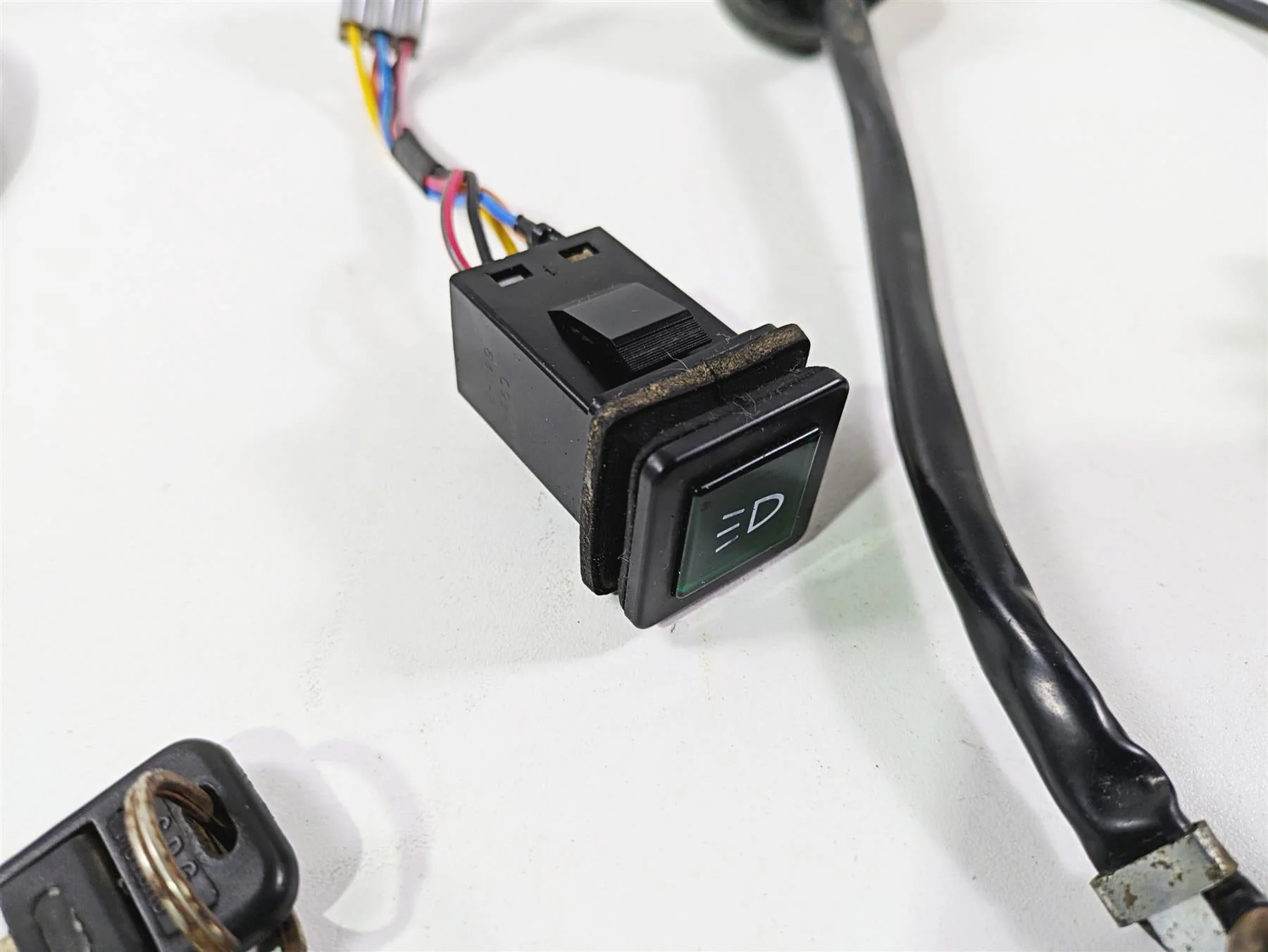 2010 Kawasaki 610 4x4 Mule  Light Ignition Switch + Key & 12V Outlet 13151-0003 - Image 7