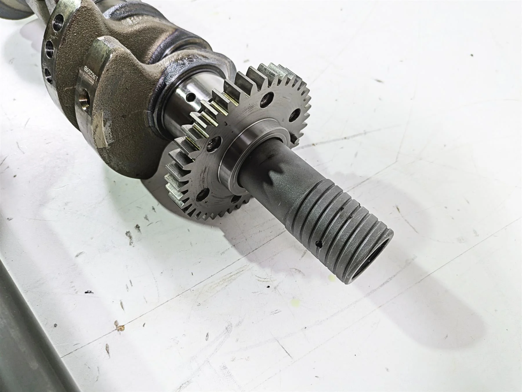 2010 Sea-Doo 4-Tec RXT 215 Crankshaft Crank Balance Shaft Set 420819348 - Image 4