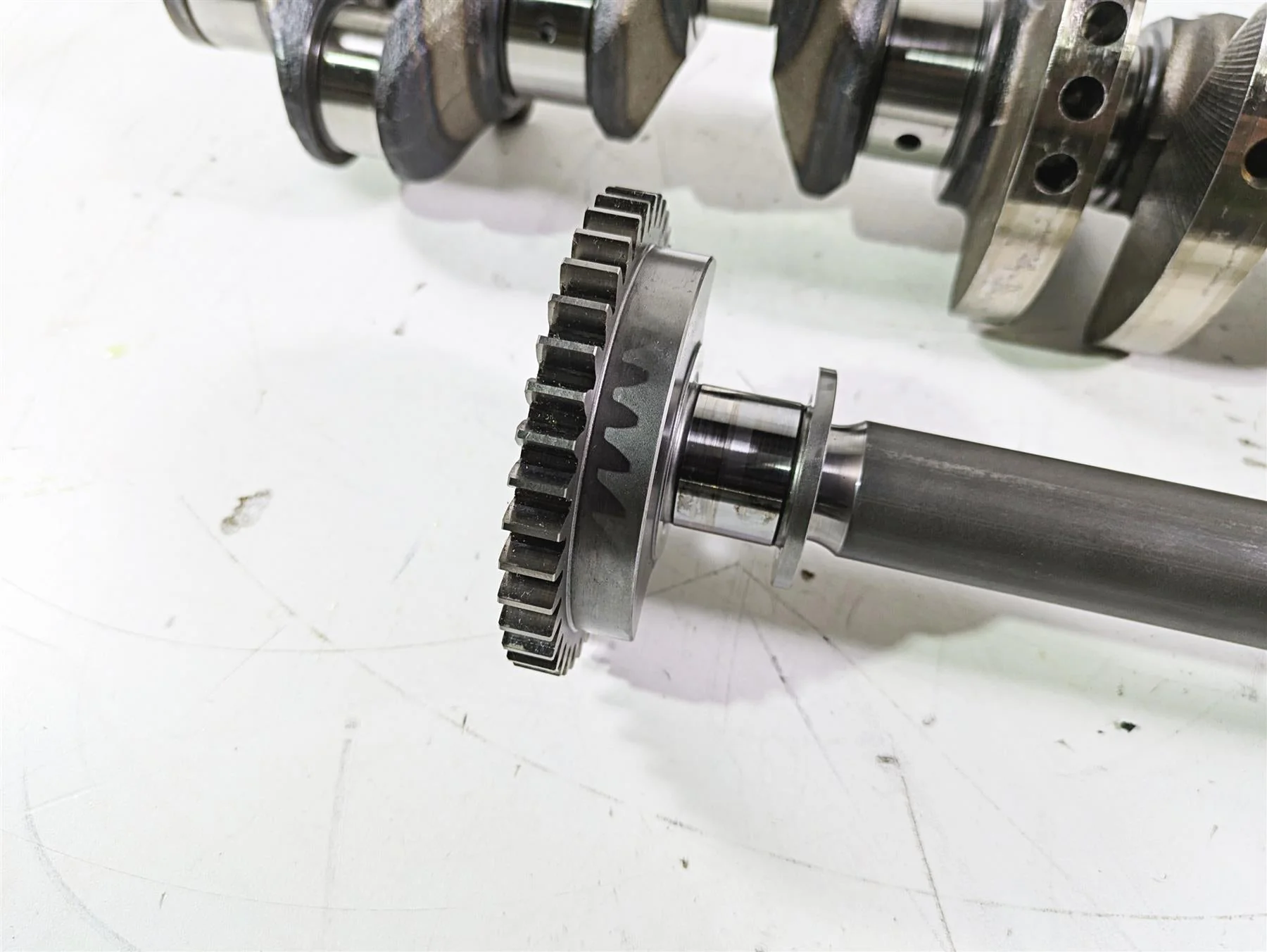 2010 Sea-Doo 4-Tec RXT 215 Crankshaft Crank Balance Shaft Set 420819348 - Image 6