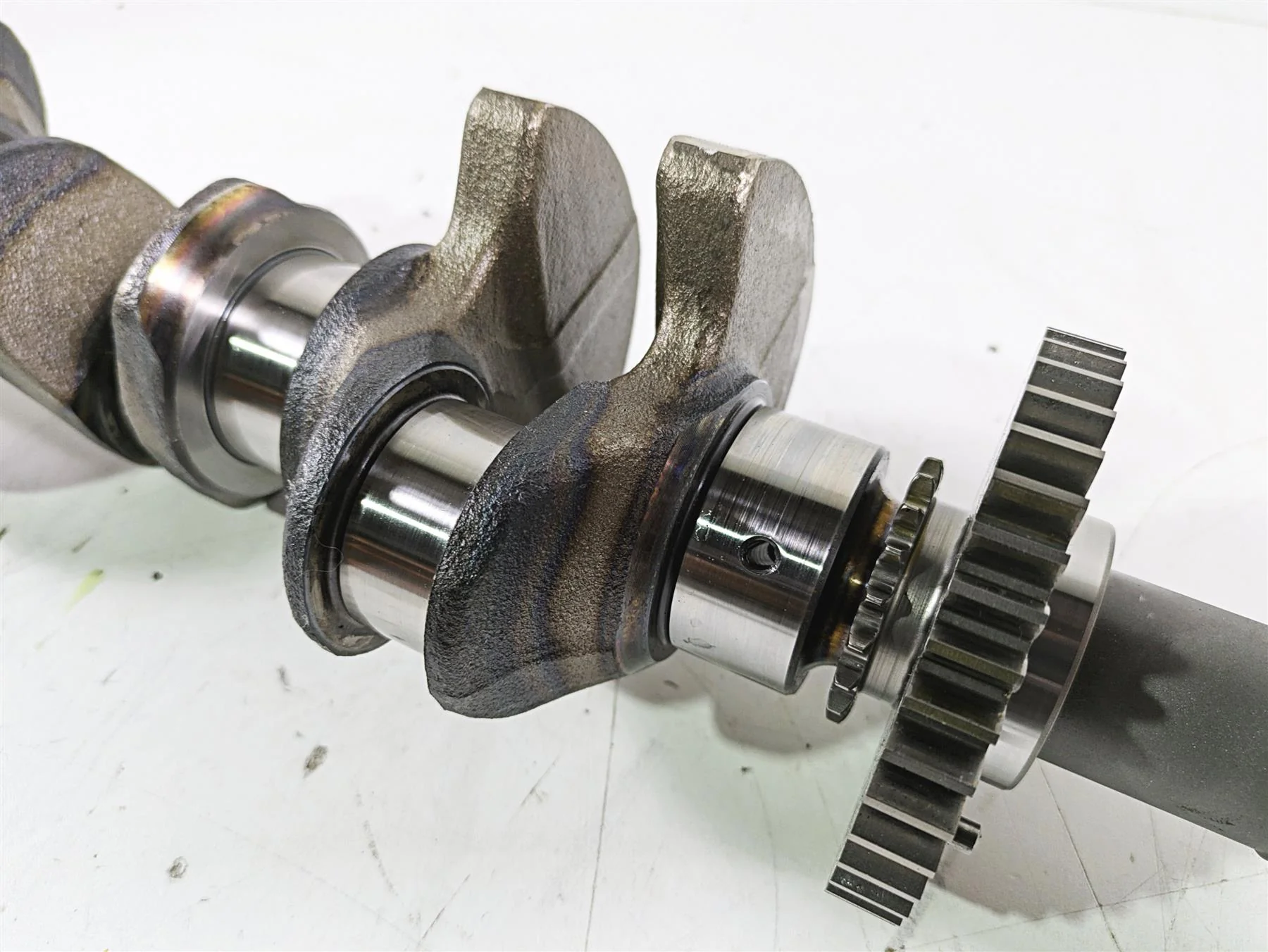 2010 Sea-Doo 4-Tec RXT 215 Crankshaft Crank Balance Shaft Set 420819348 - Image 9