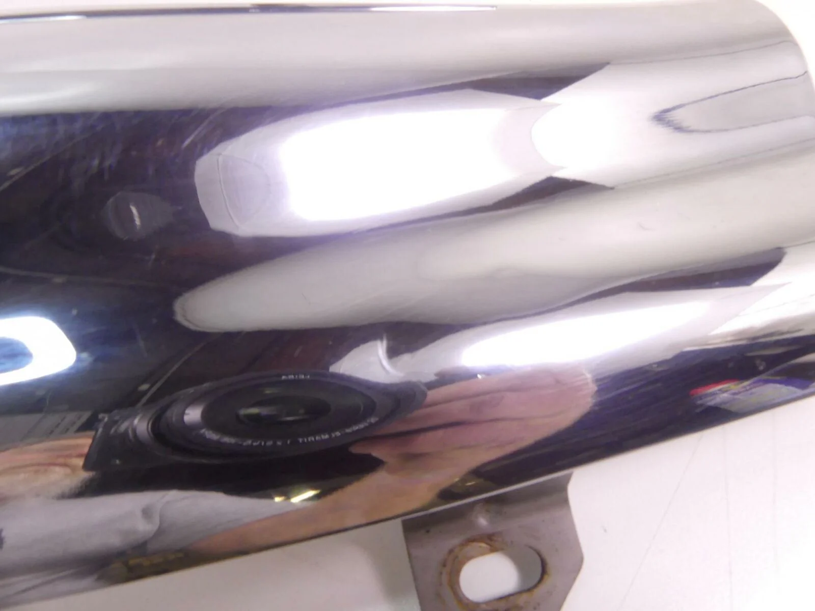 2010 Victory Vision Tour Mid Pipe Chrome Cover Heat Shield  Set 1261795 1261794 - Image 12
