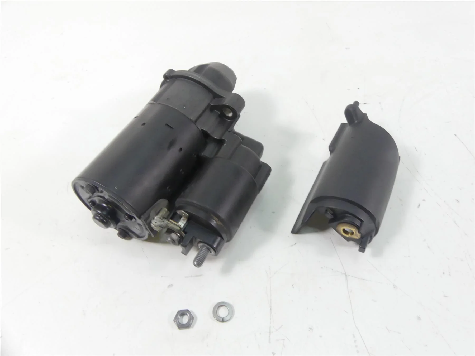 2011 BMW R1200GS K255 Adv Engine Starter Motor + Cover 12317691956 - Image 2