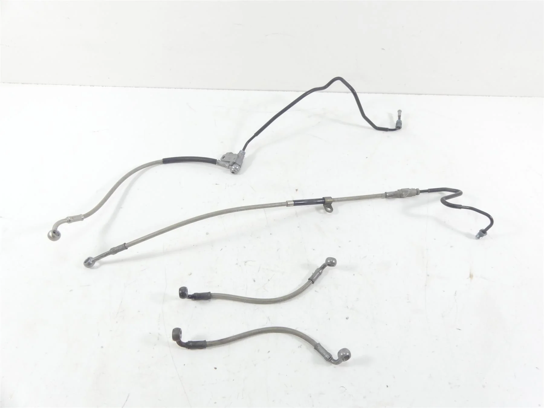 2011 BMW R1200GS K255 Adv Front Abs Brake Line Set 34327671789 - Image 2