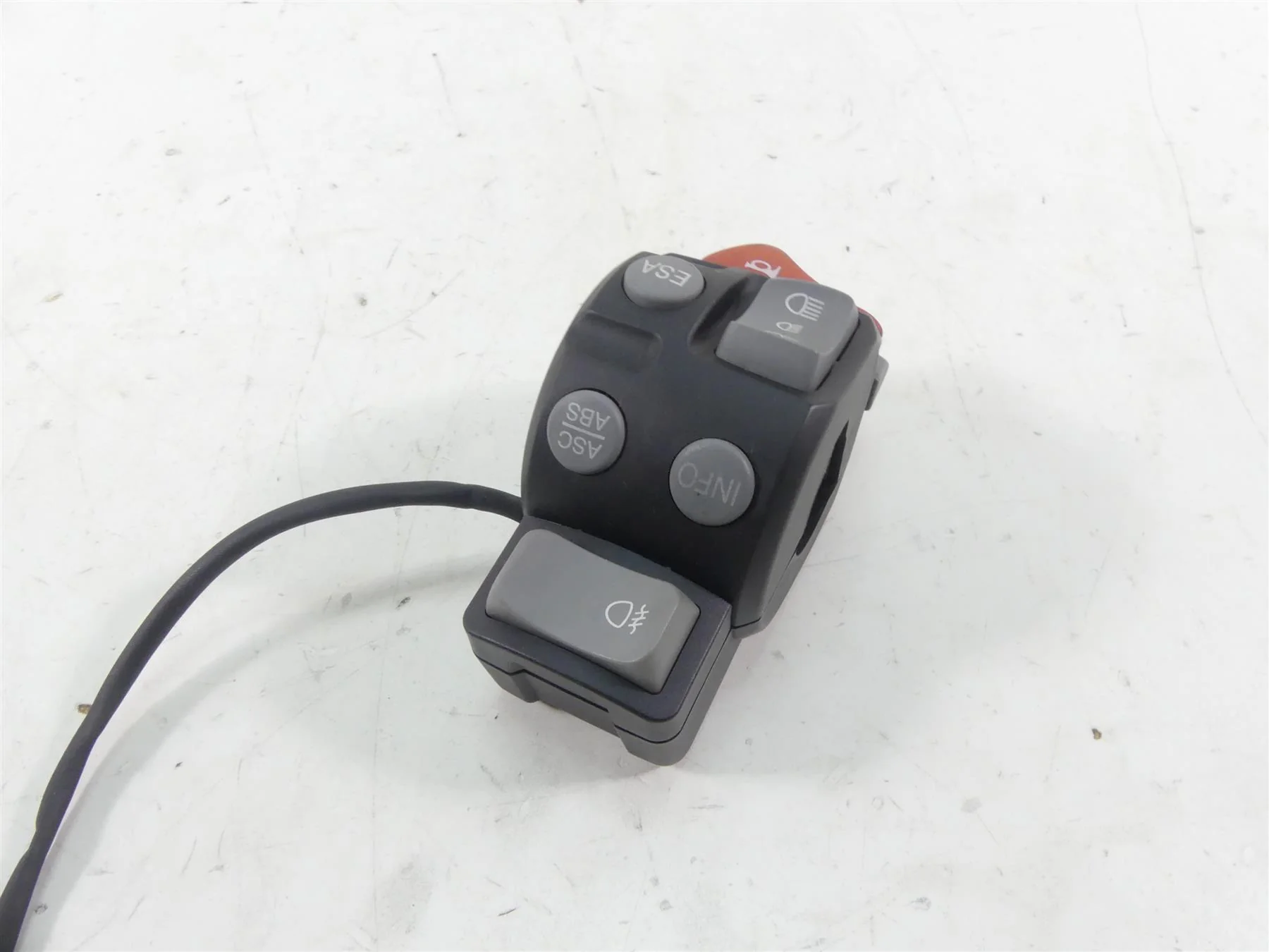 2011 BMW R1200GS K255 Adv Left Esa Abs Asc Light Horn Control Switch 61317704627 - Image 3