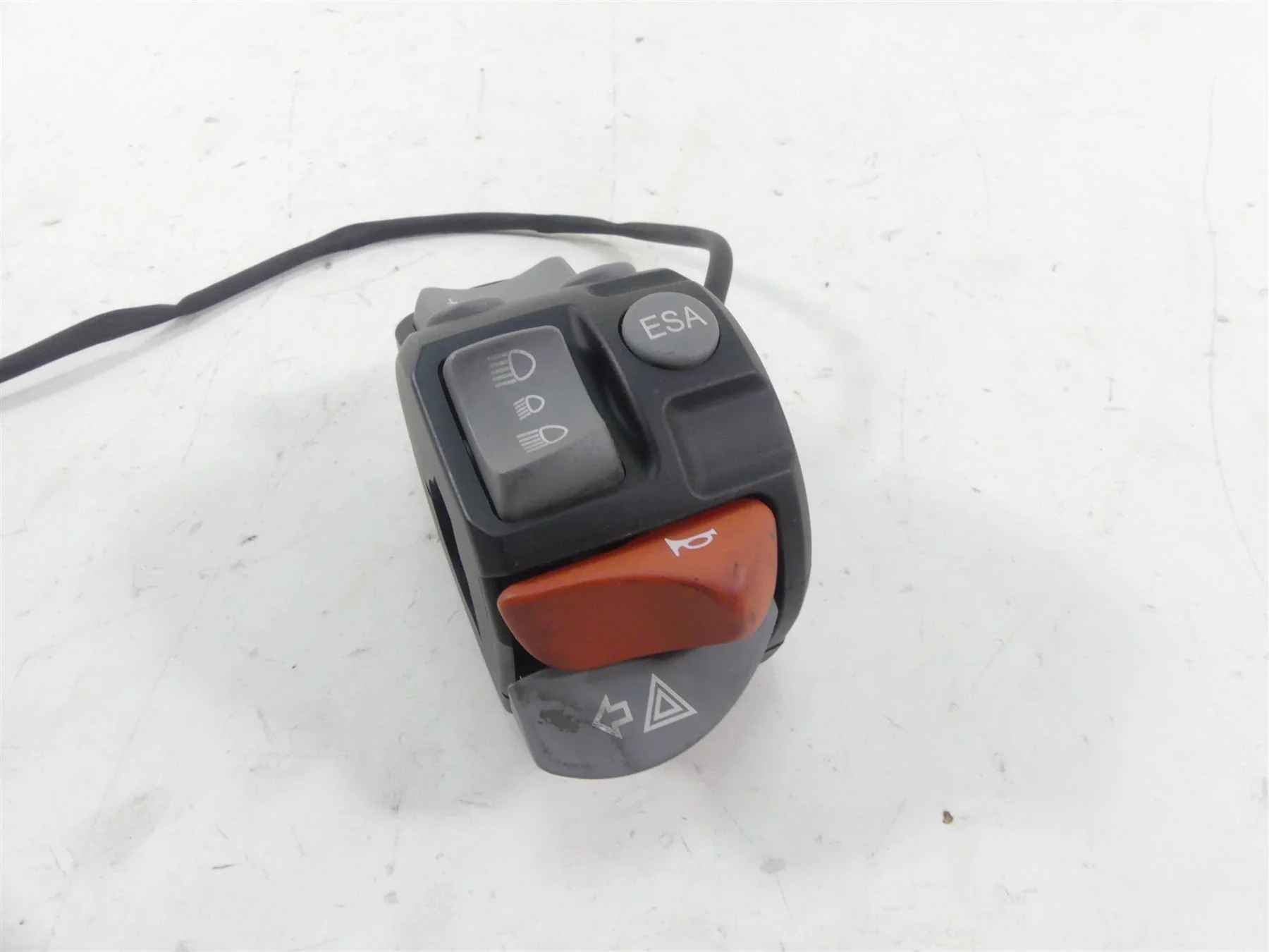 2011 BMW R1200GS K255 Adv Left Esa Abs Asc Light Horn Control Switch 61317704627 - Image 4