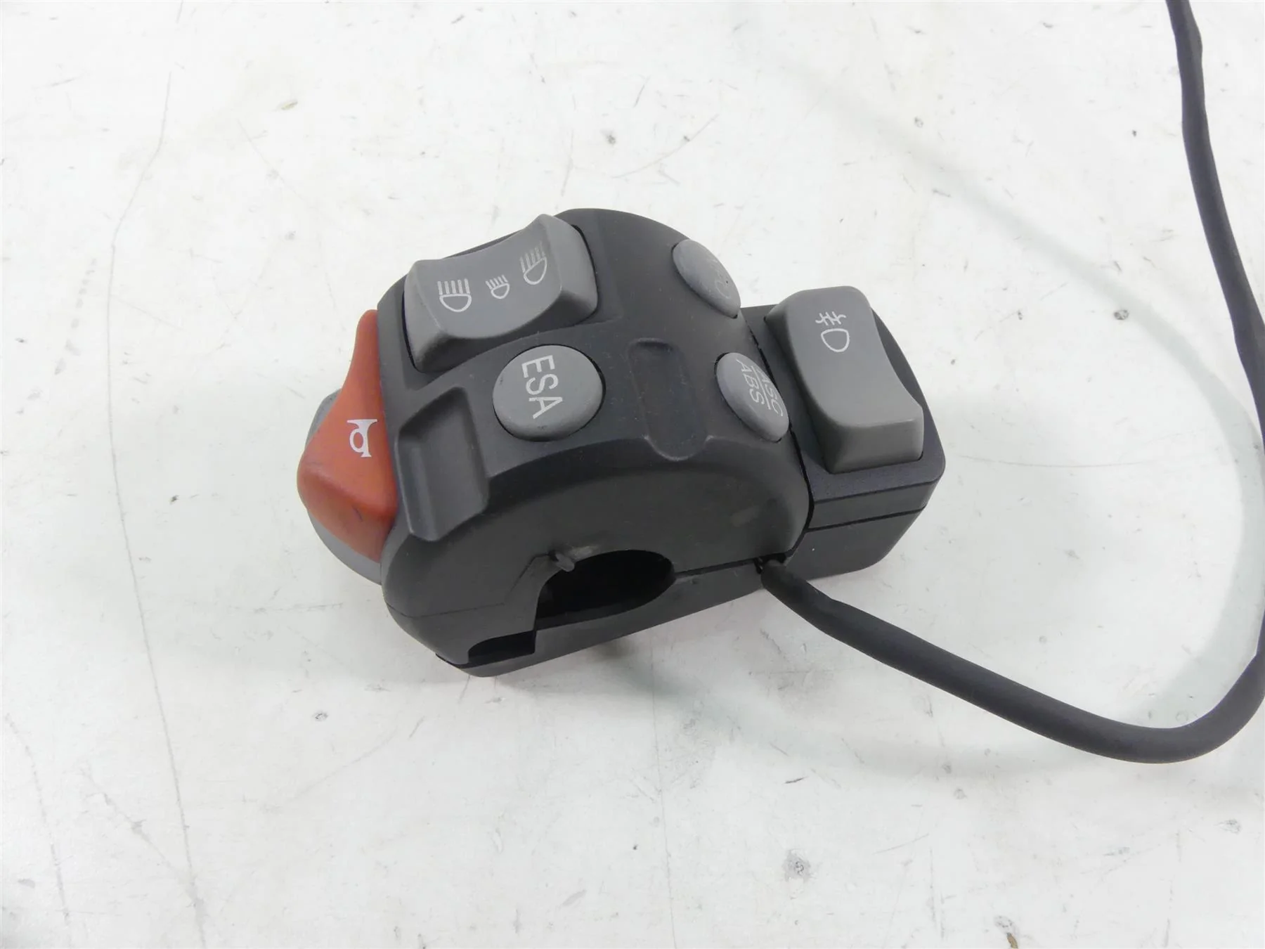 2011 BMW R1200GS K255 Adv Left Esa Abs Asc Light Horn Control Switch 61317704627 - Image 5