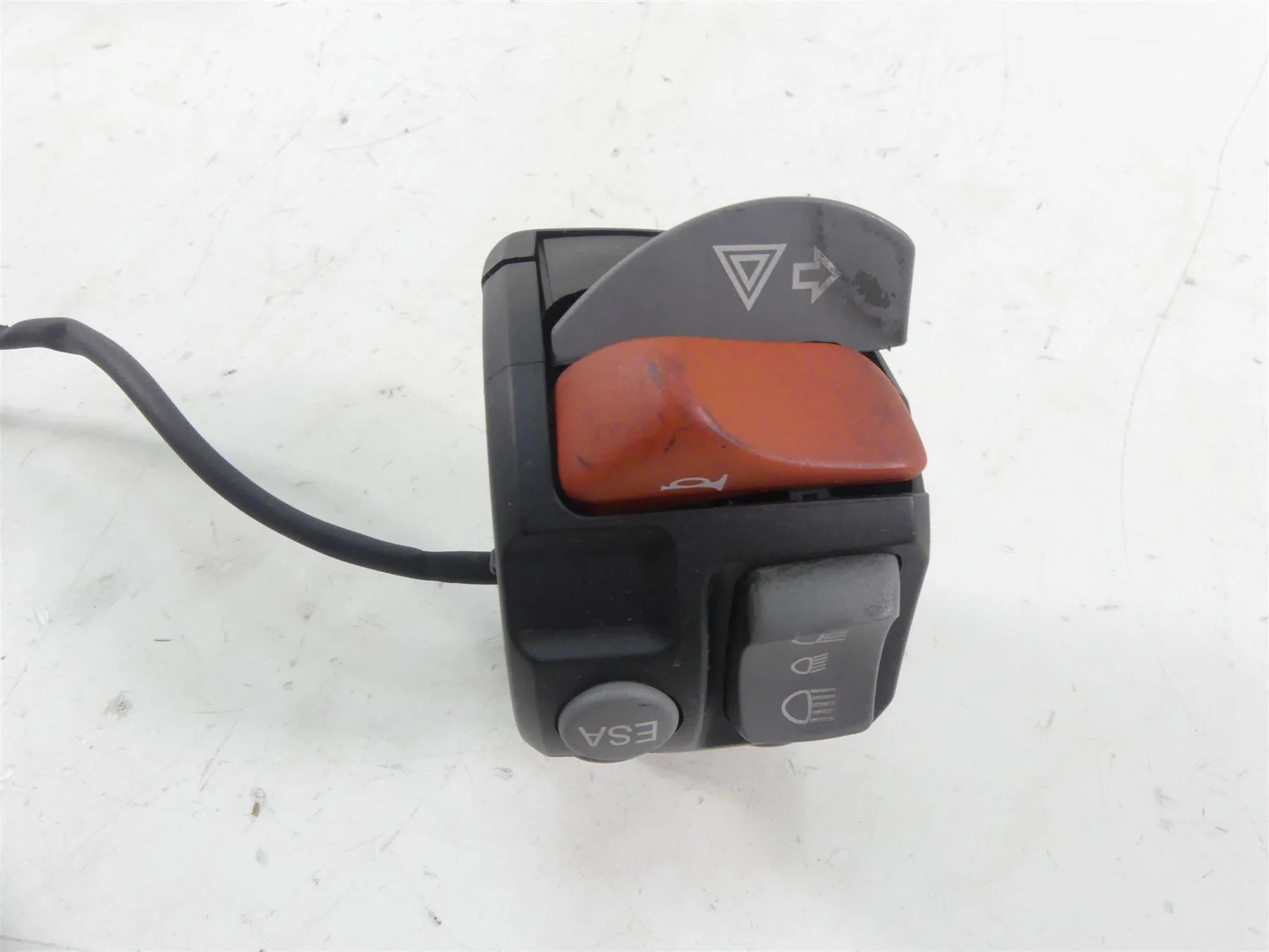 2011 BMW R1200GS K255 Adv Left Esa Abs Asc Light Horn Control Switch 61317704627 - Image 7