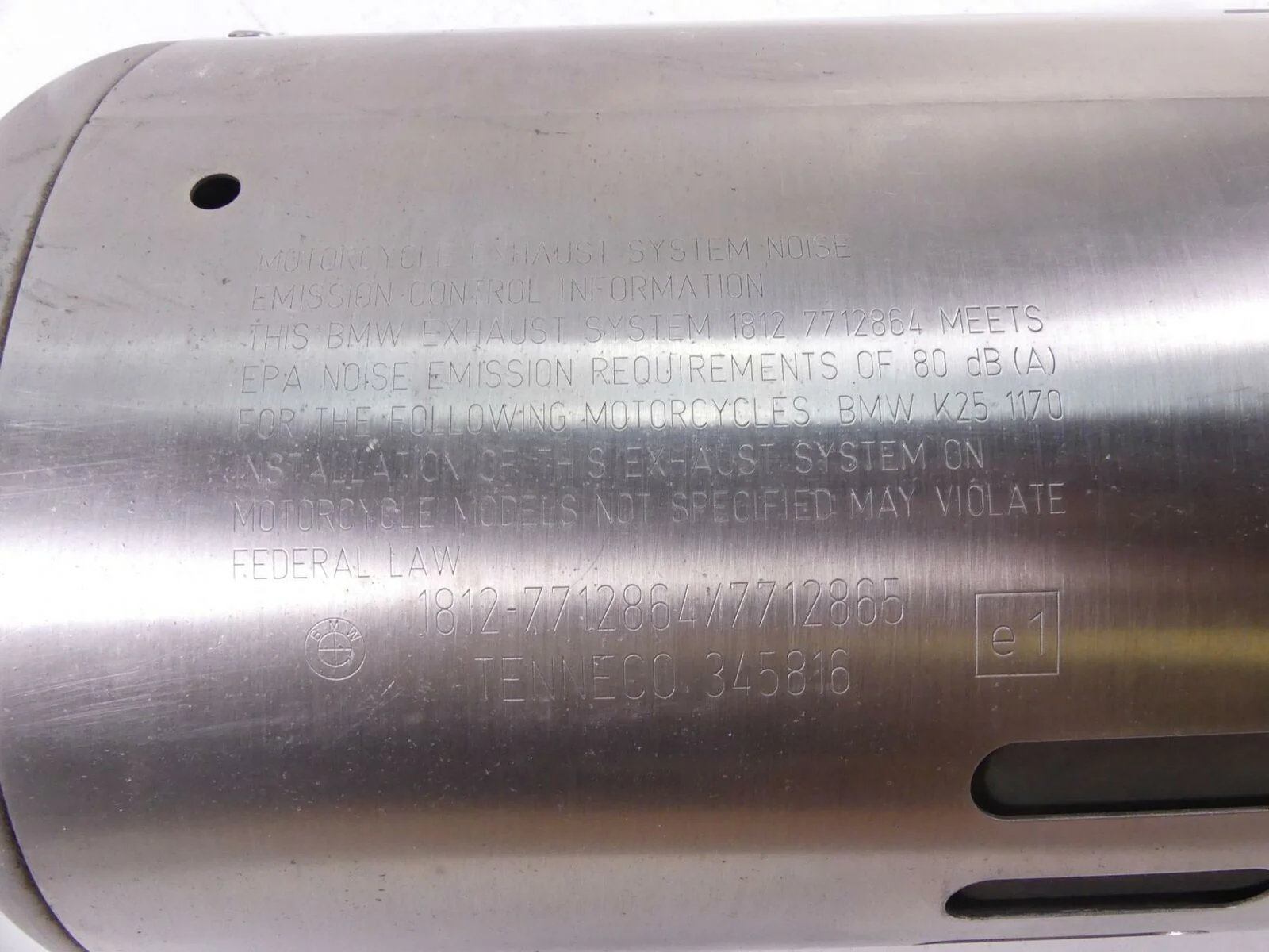 2011 BMW R1200GS R 1200 GS K25 Exhaust Pipe Muffler Silencer 18127712864 - Image 10
