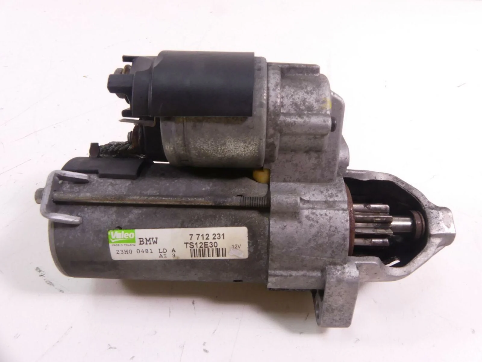 2011 BMW R1200RT K26 Valeo Engine Starter Motor & Cover 12417712231 - Image 3