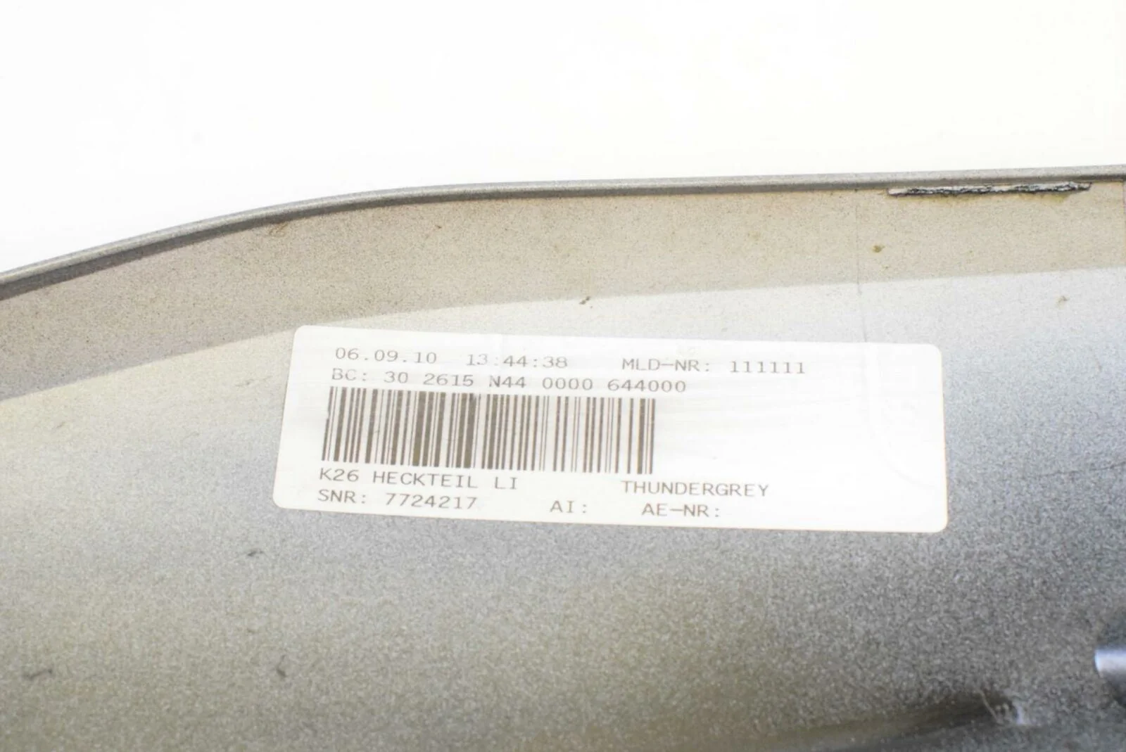 2011 BMW R1200RT R1200 RT K26 Left Tail Fairing Cover -Thundergrey 46637681573 - Image 11