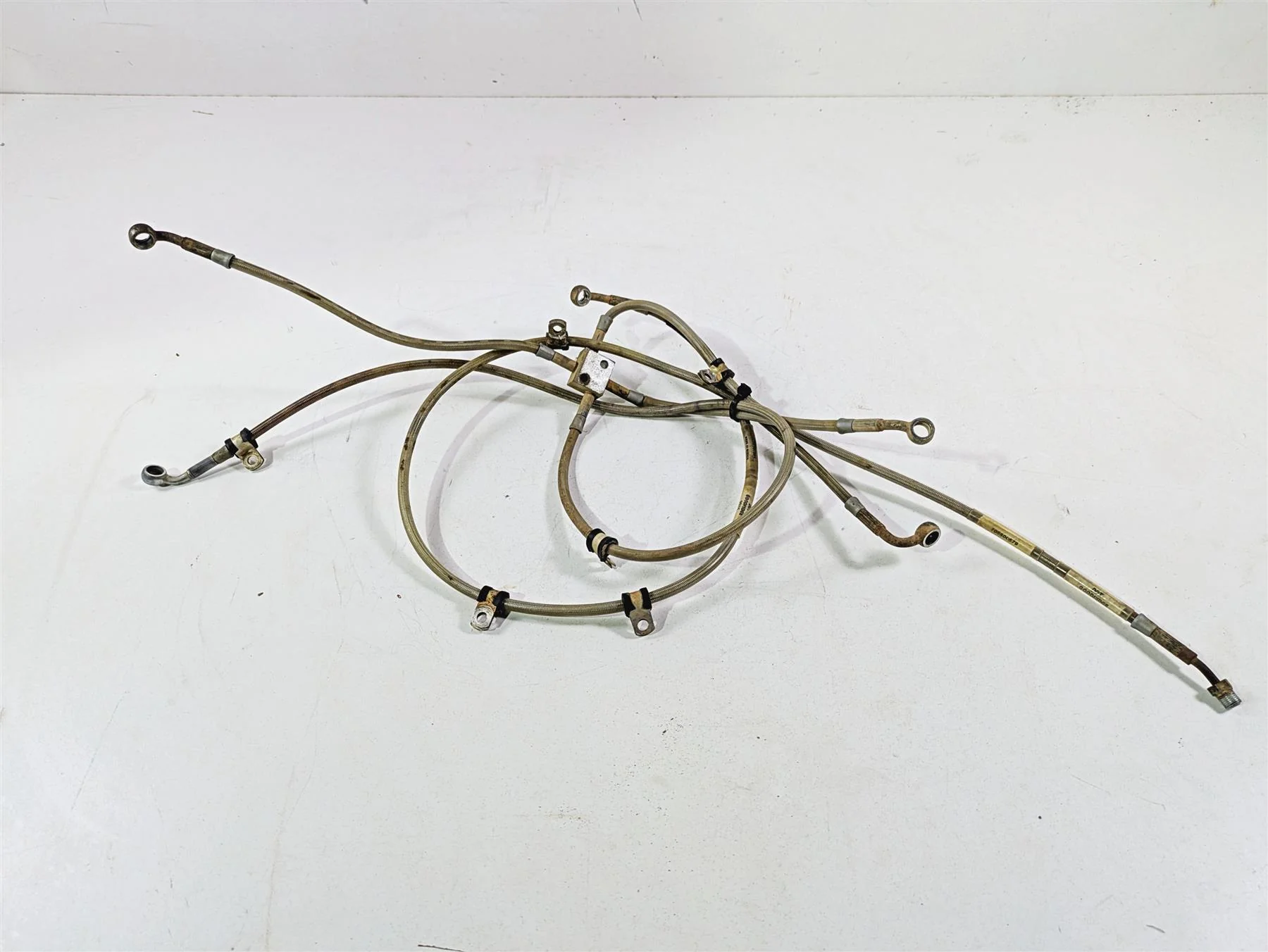 2011 Can-Am Outlander 650 4X4 XT Full Brake Line Hose Set 705600579 705600925 - Image 3