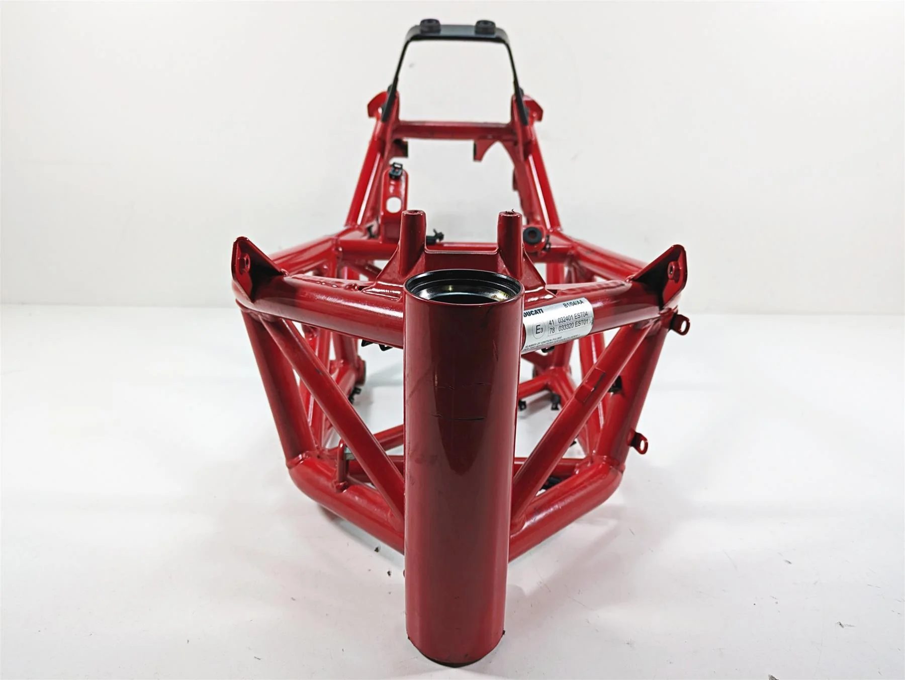 2011 Ducati Hypermotard 1100 Evo SP Straight Main Frame Chassis With Salvage Washington Title - 47017011BA - Image 12