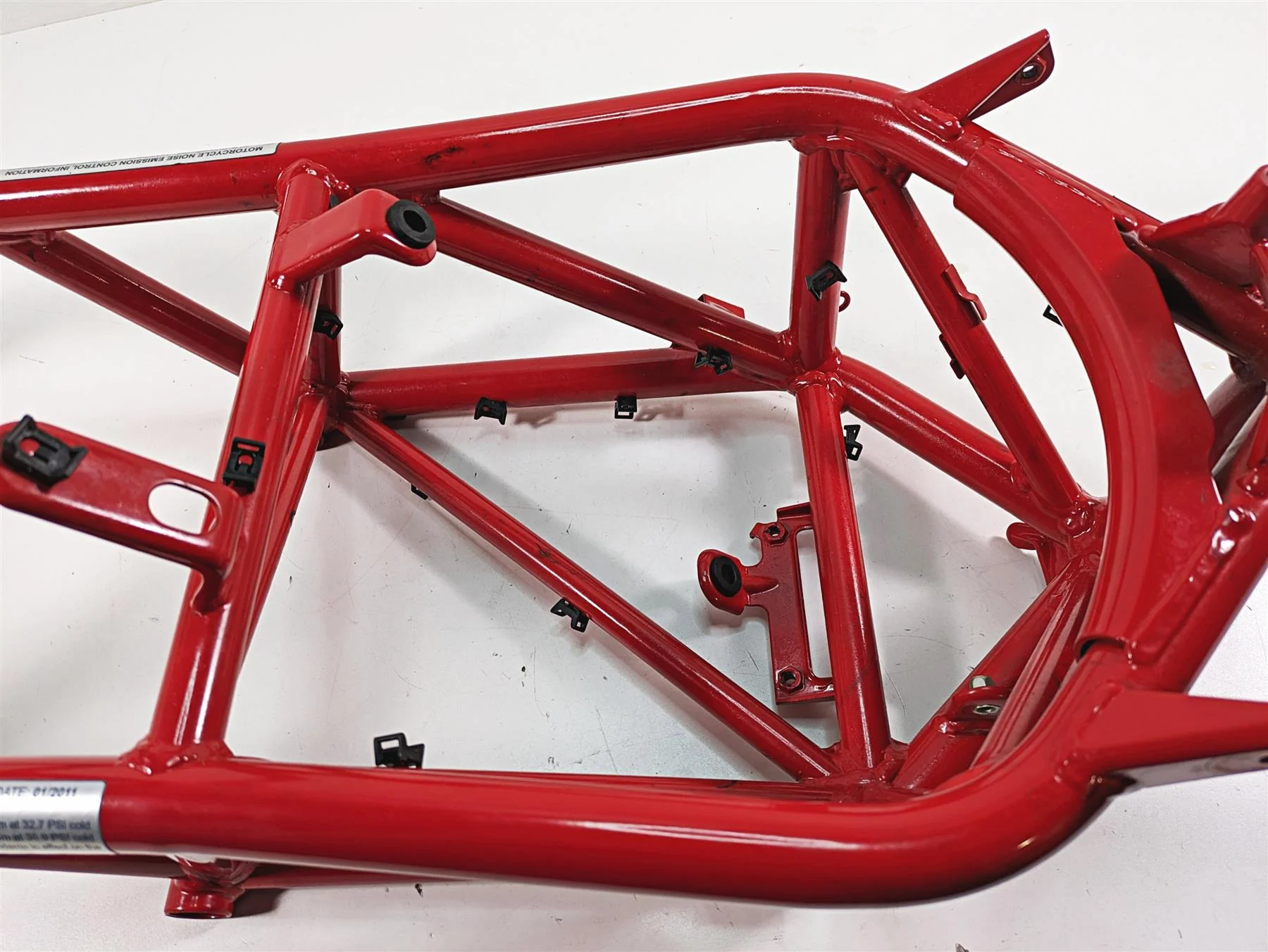 2011 Ducati Hypermotard 1100 Evo SP Straight Main Frame Chassis With Salvage Washington Title - 47017011BA - Image 9