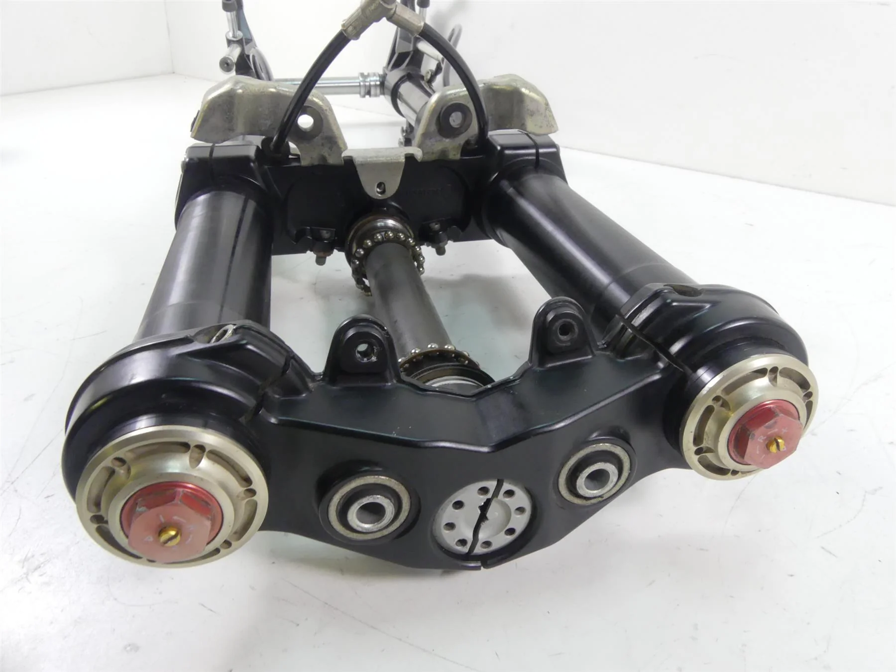 2011 Ducati Hypermotard 1100 SP Front Marzocchi Forks Triple Tree Set 34520331A - Image 6