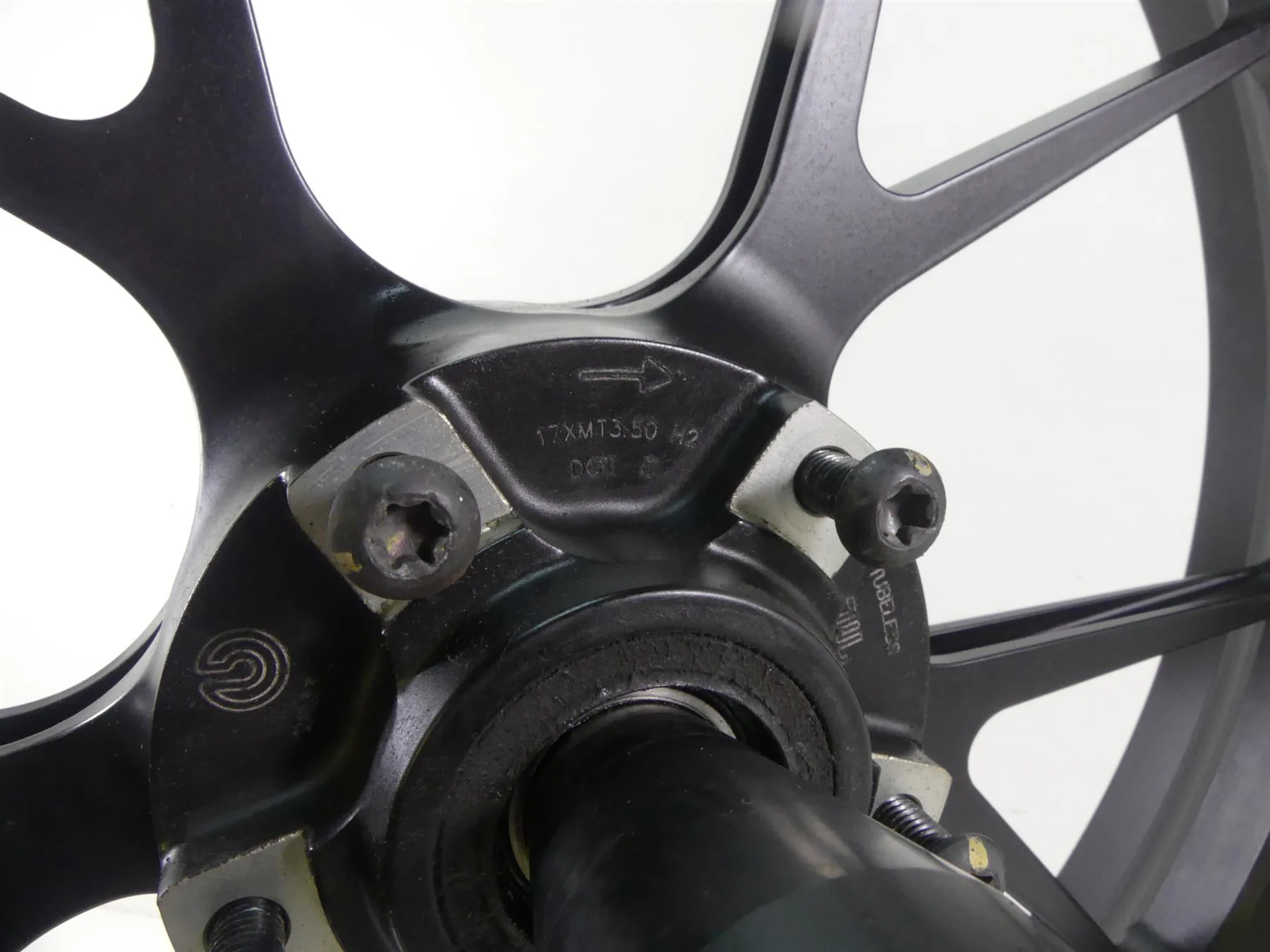 2011 Ducati Hypermotard 1100 SP Marchesini Forged Front Wheel  17x3.5 50121151 - Image 6