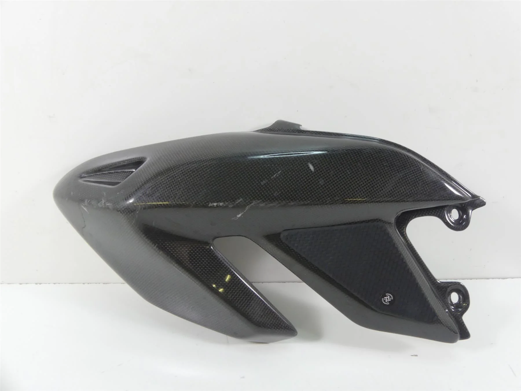 2011 Ducati Hypermotard 1100 SP SSR Left Carbon Fiber Tank Fairing 48012511C
