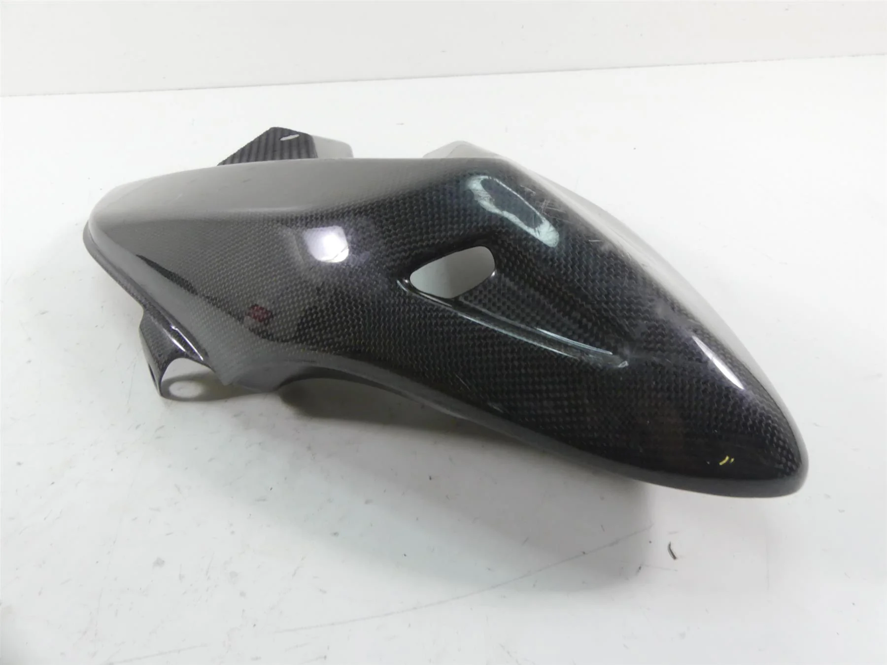 2011 Ducati Hypermotard 1100 SP SSR Left Carbon Fiber Tank Fairing 48012511C - Image 5