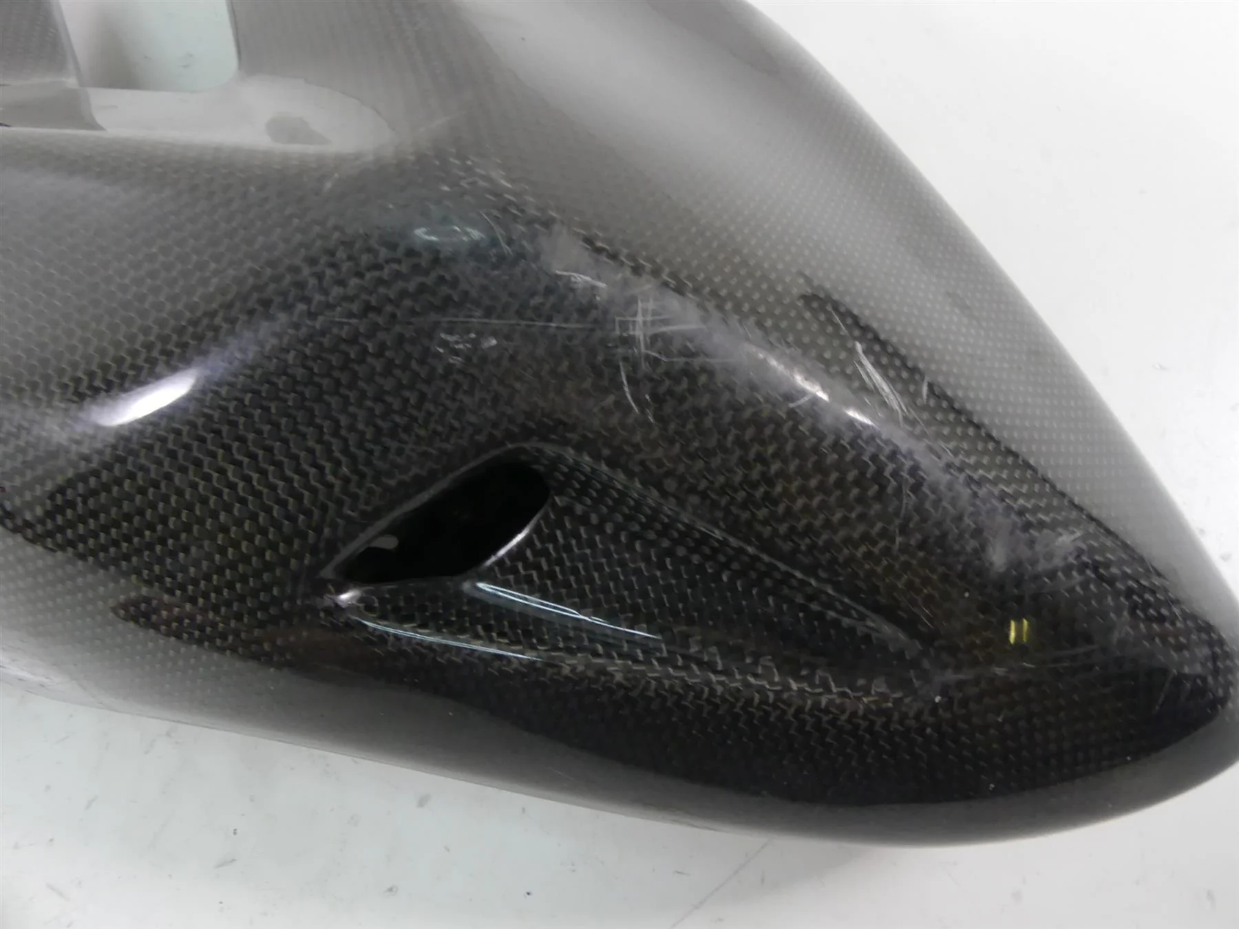 2011 Ducati Hypermotard 1100 SP SSR Left Carbon Fiber Tank Fairing 48012511C - Image 6