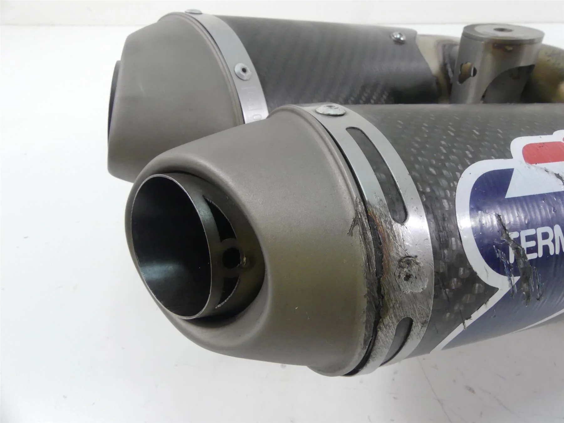2011 Ducati Hypermotard 1100 SP Termignoni Exhaust Pipe Muffler 96451108B - Image 5
