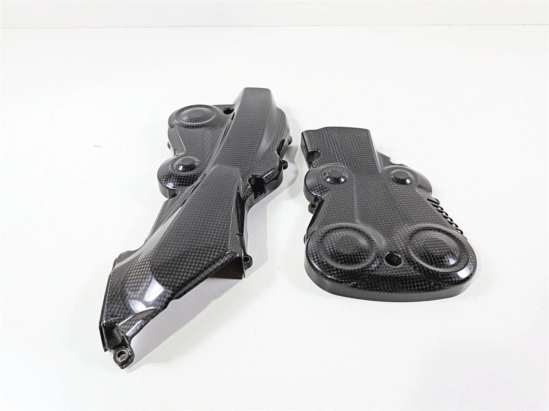 2011 Ducati Streetfighter 1098 S Carbon Fiber Timing Cover 24511091A 24511081A - Image 4