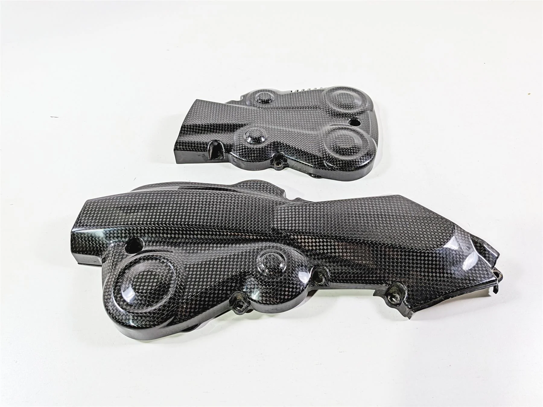 2011 Ducati Streetfighter 1098 S Carbon Fiber Timing Cover 24511091A 24511081A - Image 5