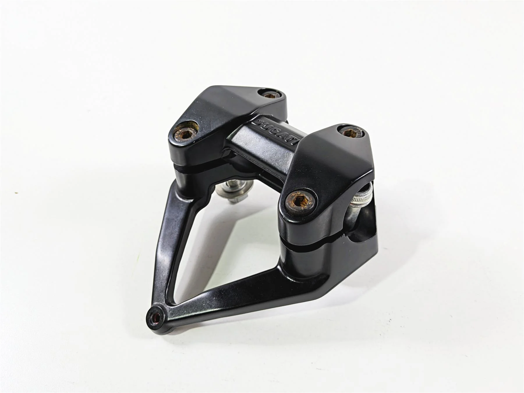 2011 Ducati Streetfighter 1098 S Handlebar Riser Holder Set 36011021A - Image 11