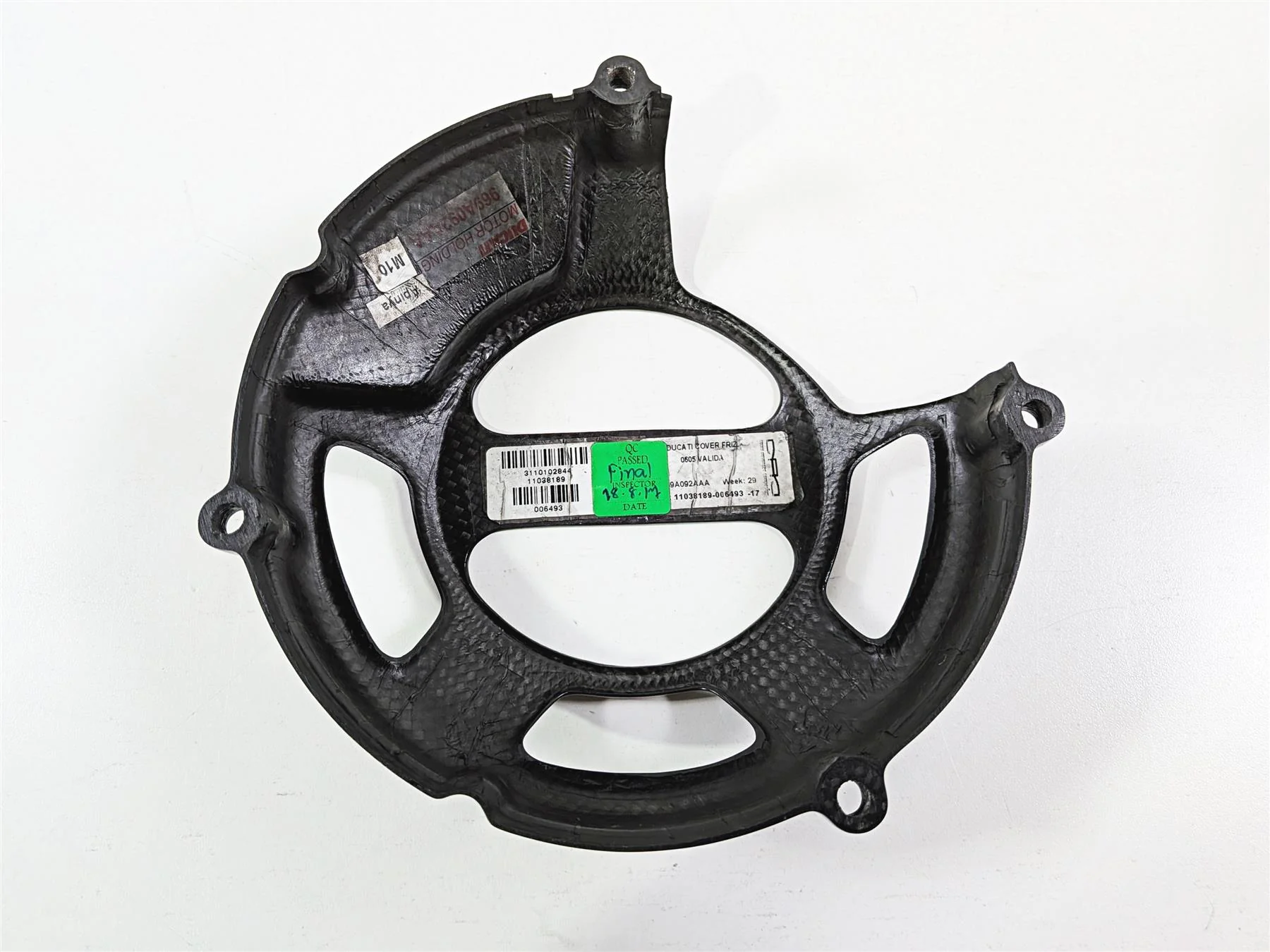 2011 Ducati Streetfighter 1098 S Performance Carbon Clutch Cover Read 969A062AAA - Image 7