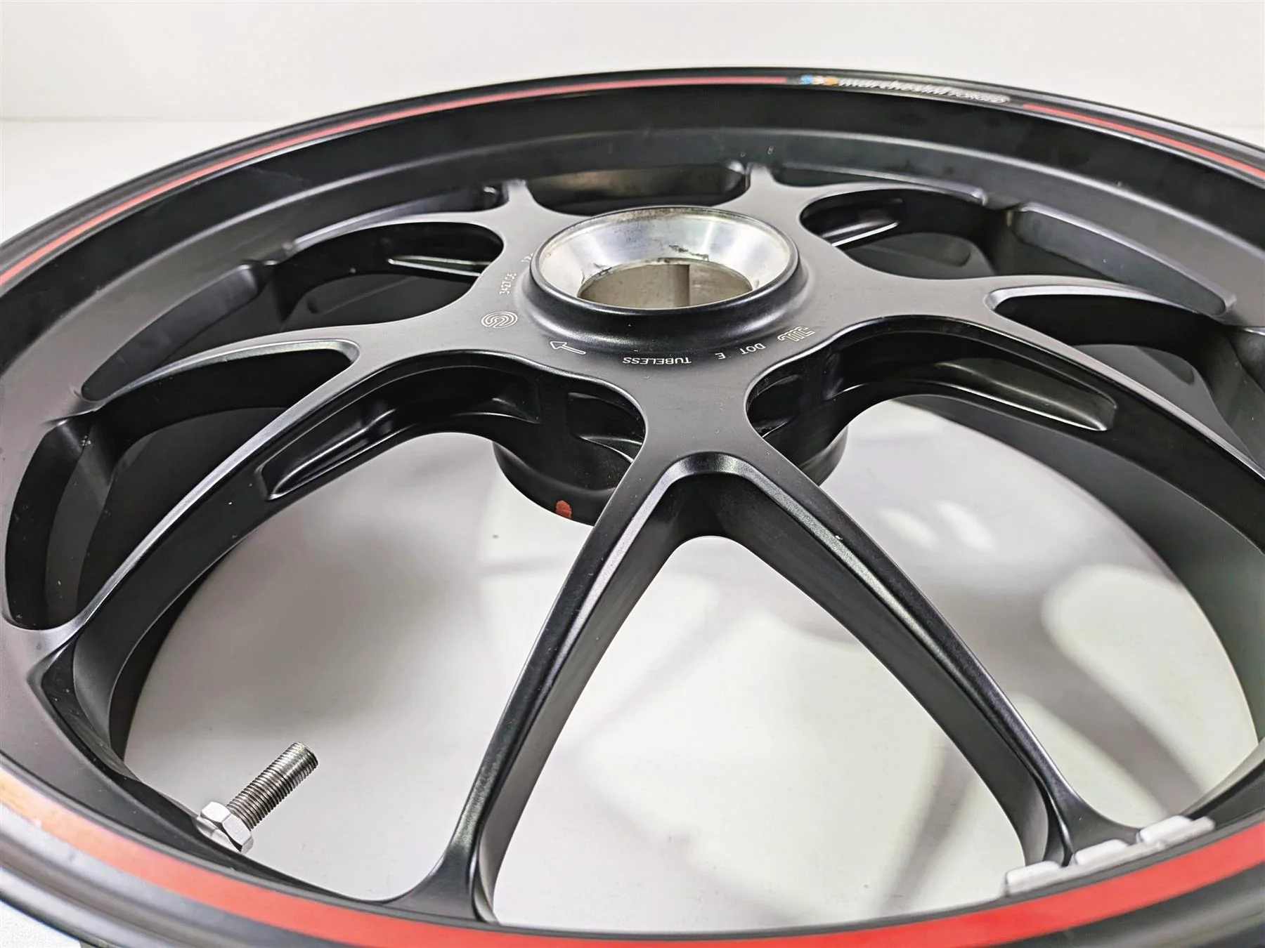 2011 Ducati Streetfighter 1098 S Rear Wheel Rim 17x6 Marchesini Forged 50221251A - Image 9