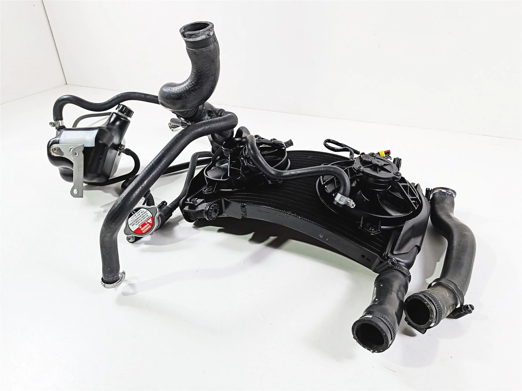 2011 Ducati Streetfighter 1098 S Upper Radiator Fan Reservoir Set 54840841B - Image 12
