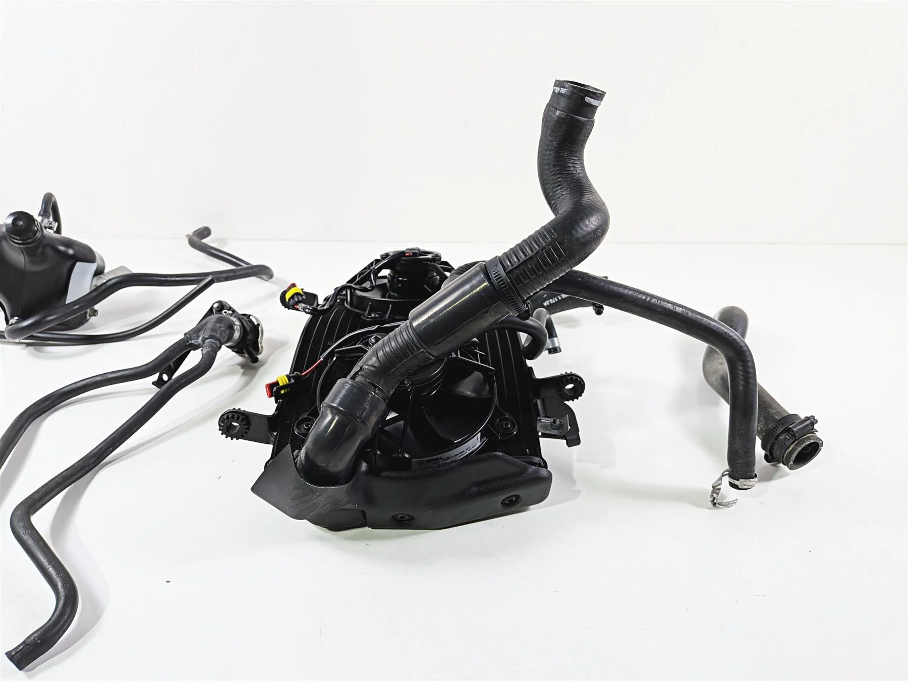 2011 Ducati Streetfighter 1098 S Upper Radiator Fan Reservoir Set 54840841B - Image 3