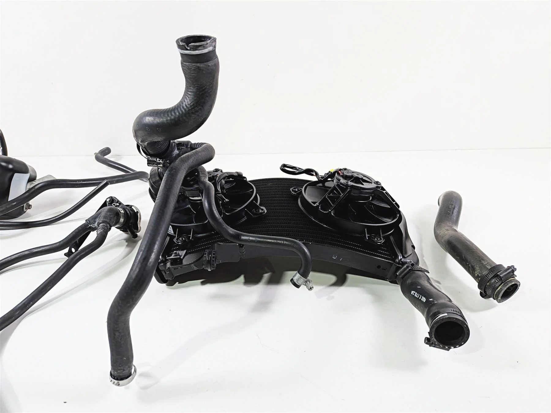 2011 Ducati Streetfighter 1098 S Upper Radiator Fan Reservoir Set 54840841B - Image 6