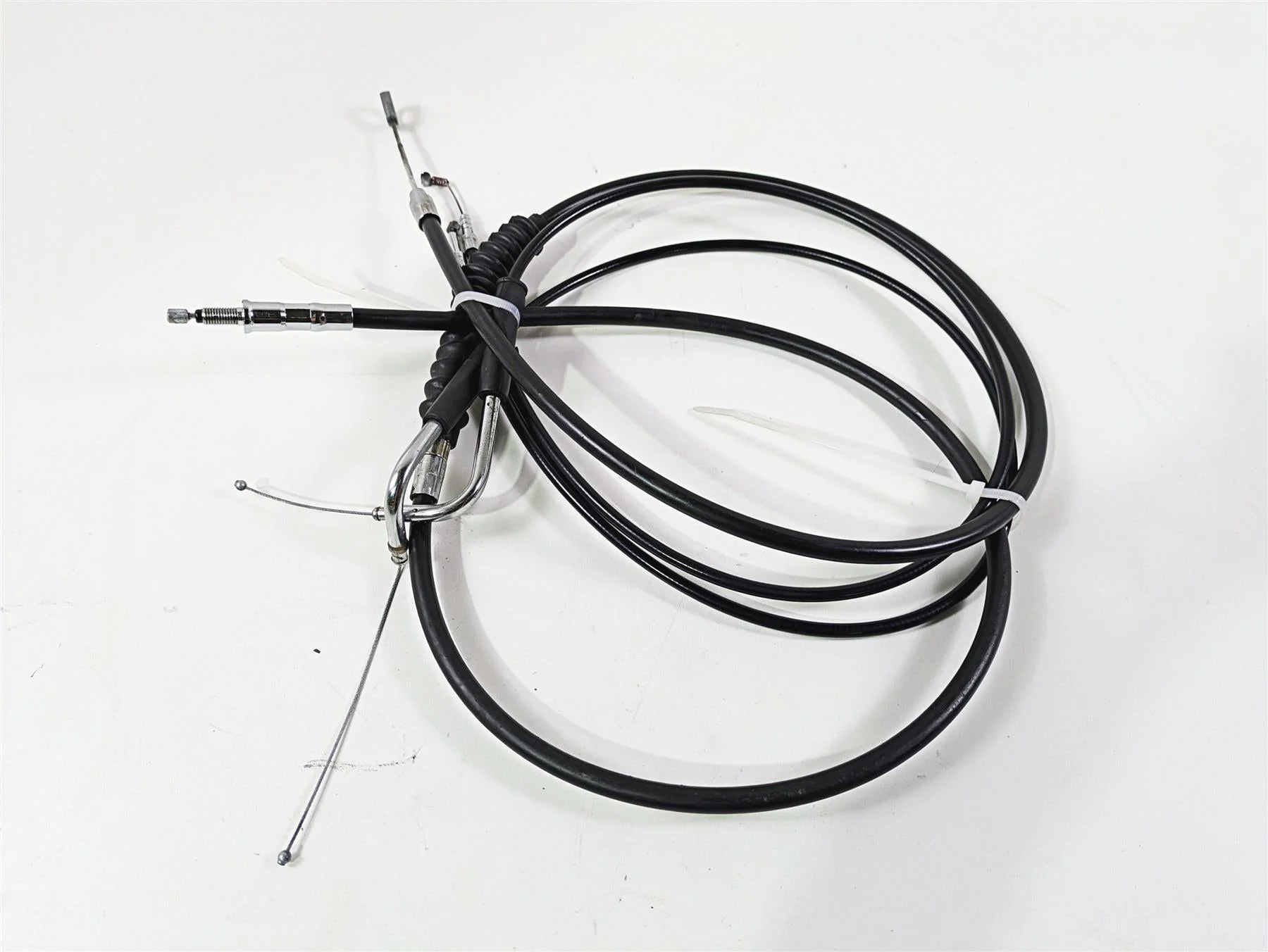 2011 Harley FXDC Dyna Super Glide 12" Extended Throttle Clutch Cable Set - Image 8