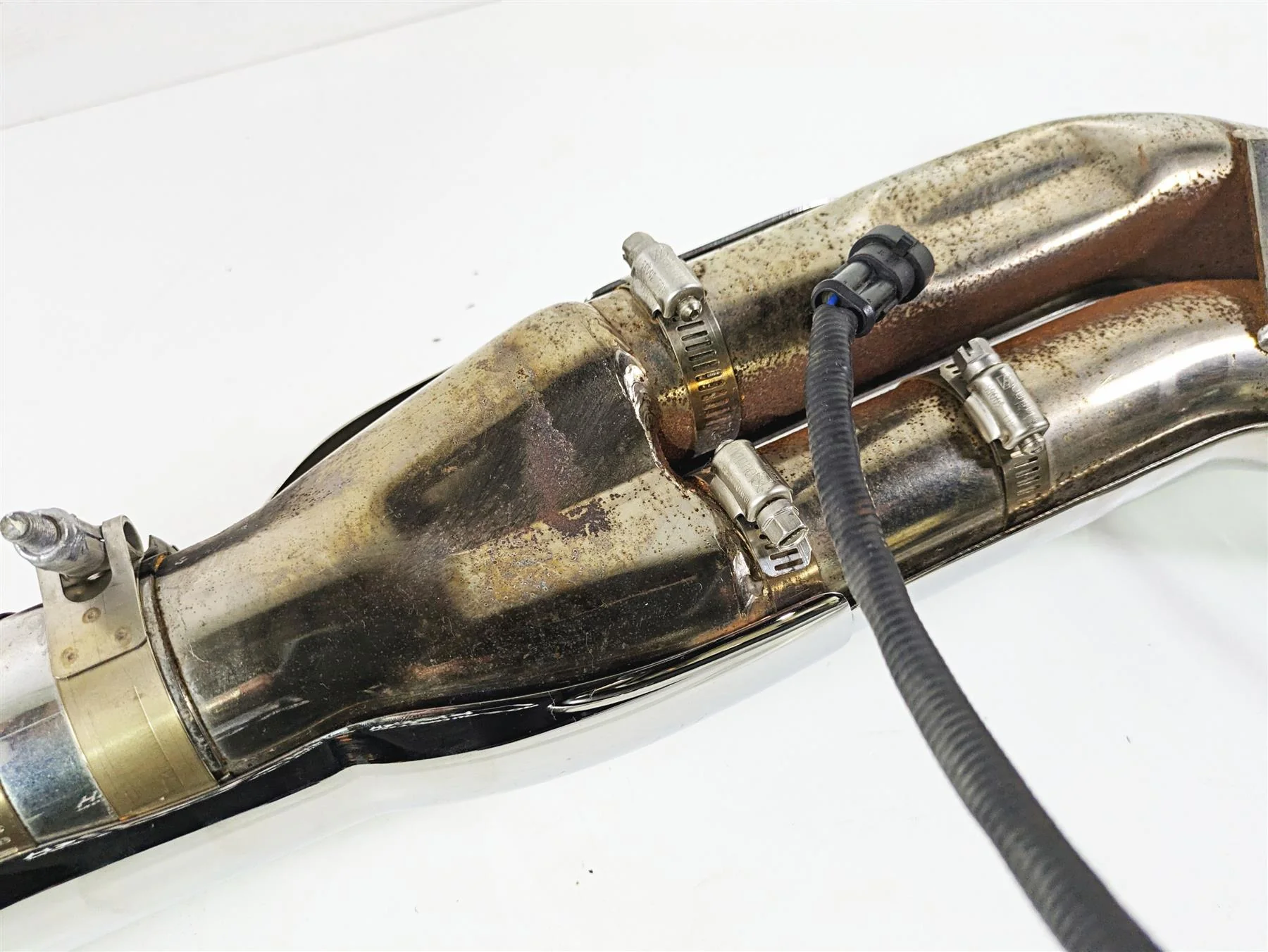 2011 Harley FXDC Dyna Super Glide Bassani Road Rage Exhaust System 1D32R - Image 7