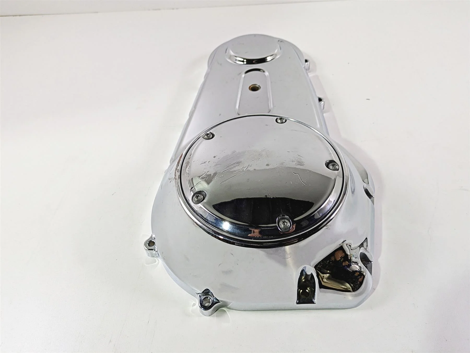 2011 Harley FXDC Dyna Super Glide Outer Primary Drive Clutch Cover 60764-06A - Image 2