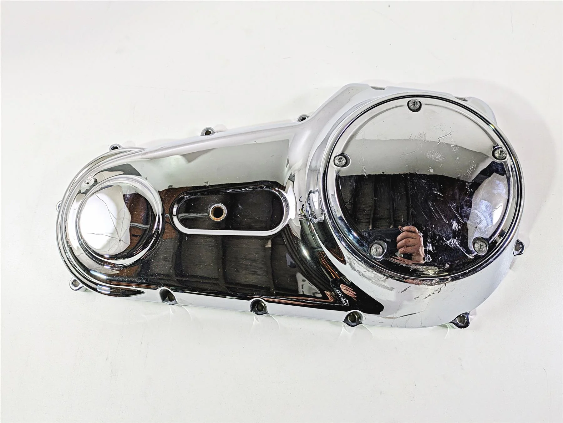 2011 Harley FXDC Dyna Super Glide Outer Primary Drive Clutch Cover 60764-06A - Image 5