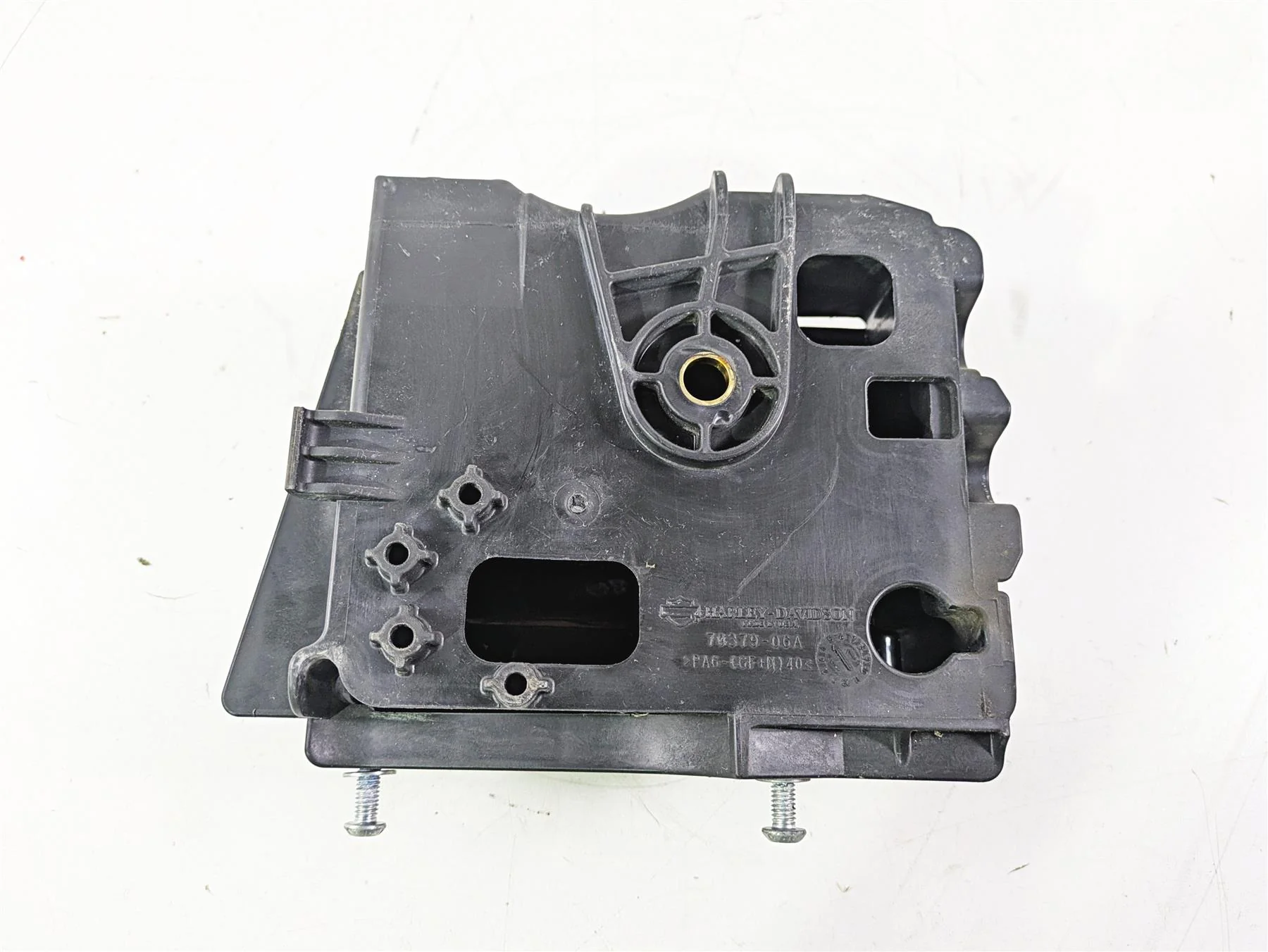 2011 Harley FXDC Dyna Super Glide Right Battery Tray & Cover 70379-06B - Image 10