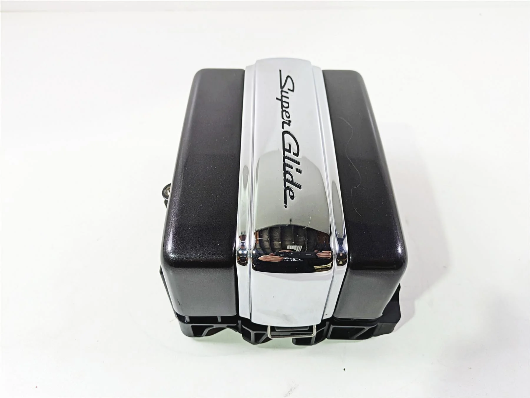 2011 Harley FXDC Dyna Super Glide Right Battery Tray Stay & Cover 70379-06A - Image 2