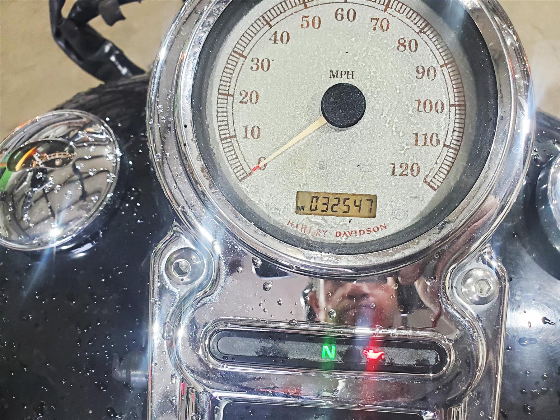 2011 Harley FXDC Dyna Super Glide Speedometer Gauge Instrument 32K 67096-09 - Image 2