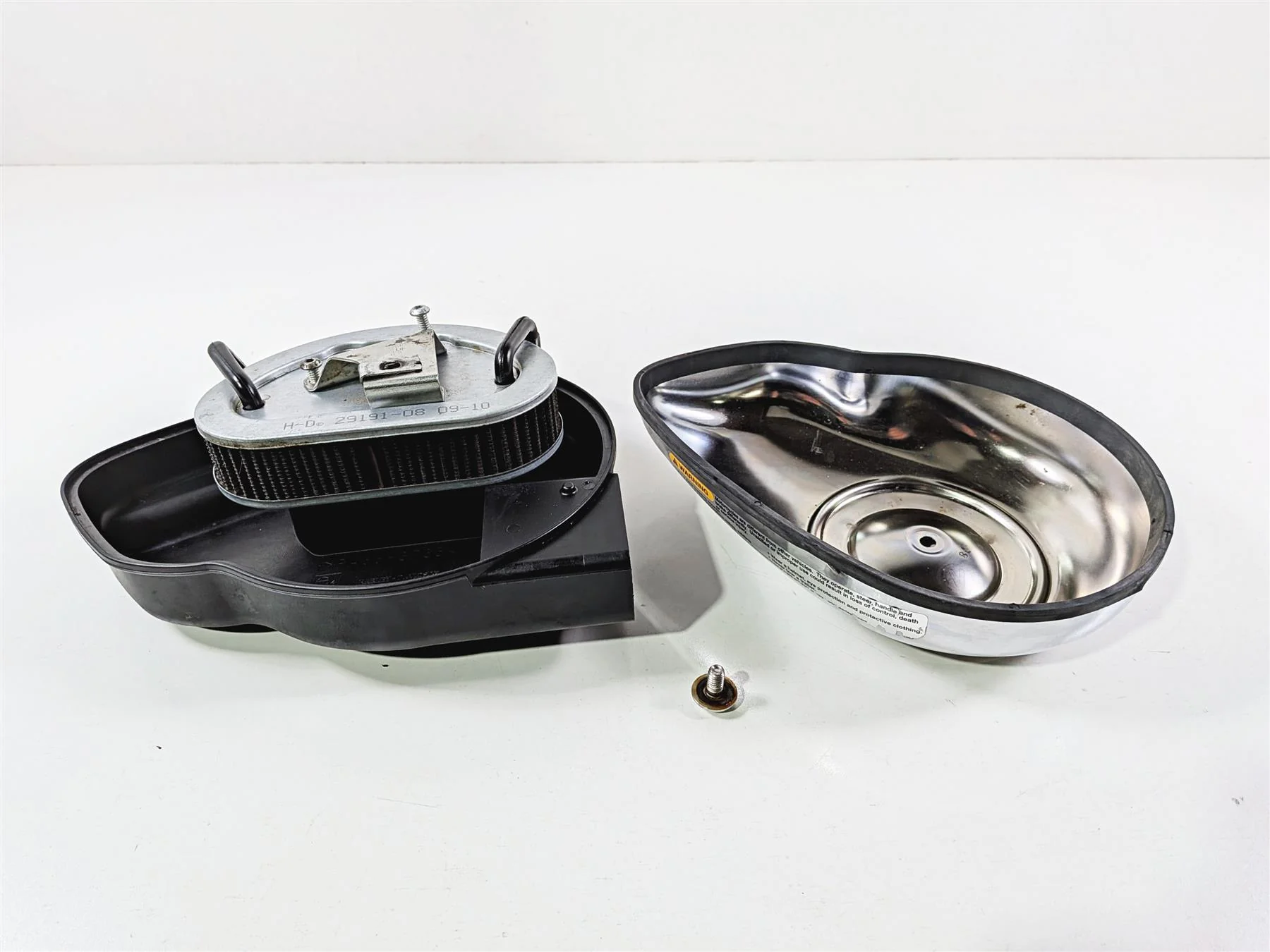 2011 Harley FXDF Dyna Fat Bob Air Box Cleaner Breather Filter 29182-08A - Image 12