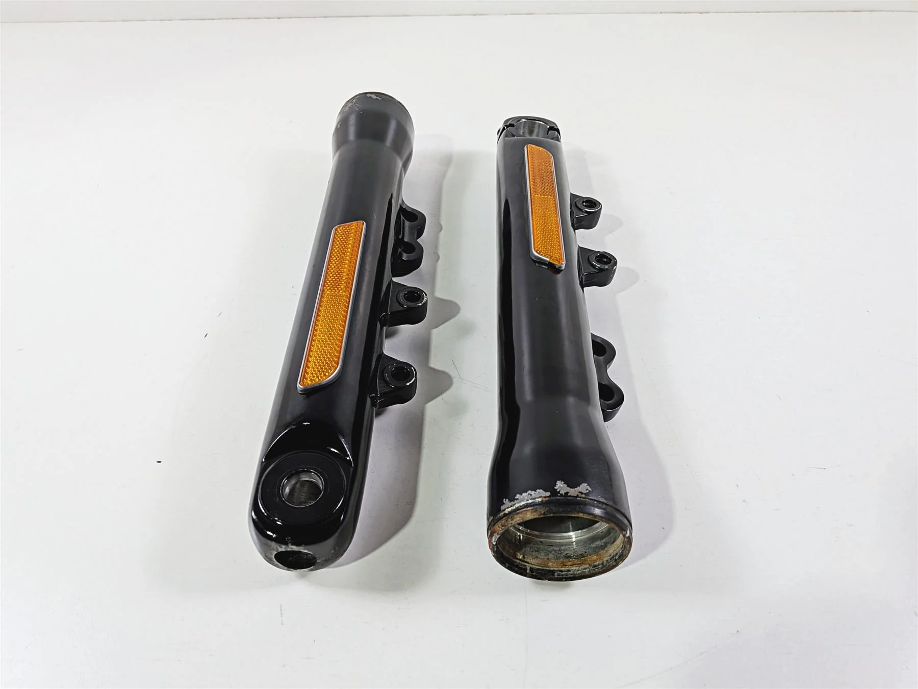 2011 Harley FXDF Dyna Fat Bob Front 49mm Dual Caliper Fork Sliders 48623-08A - Image 3