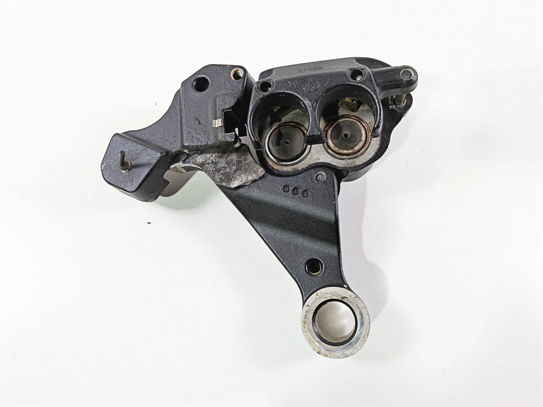 2011 Harley FXDF Dyna Fat Bob Rear Brake Caliper & Bracket 40908-08 - Image 7