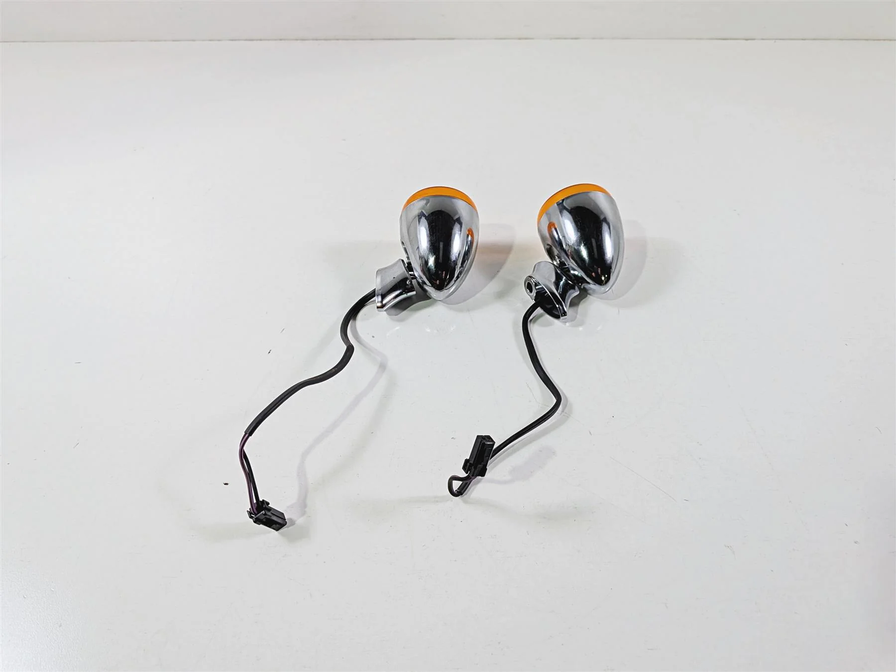 2011 Harley FXDF Dyna Fat Bob Rear Chrome Blinker Turn Signal Set 68977-00 - Image 5