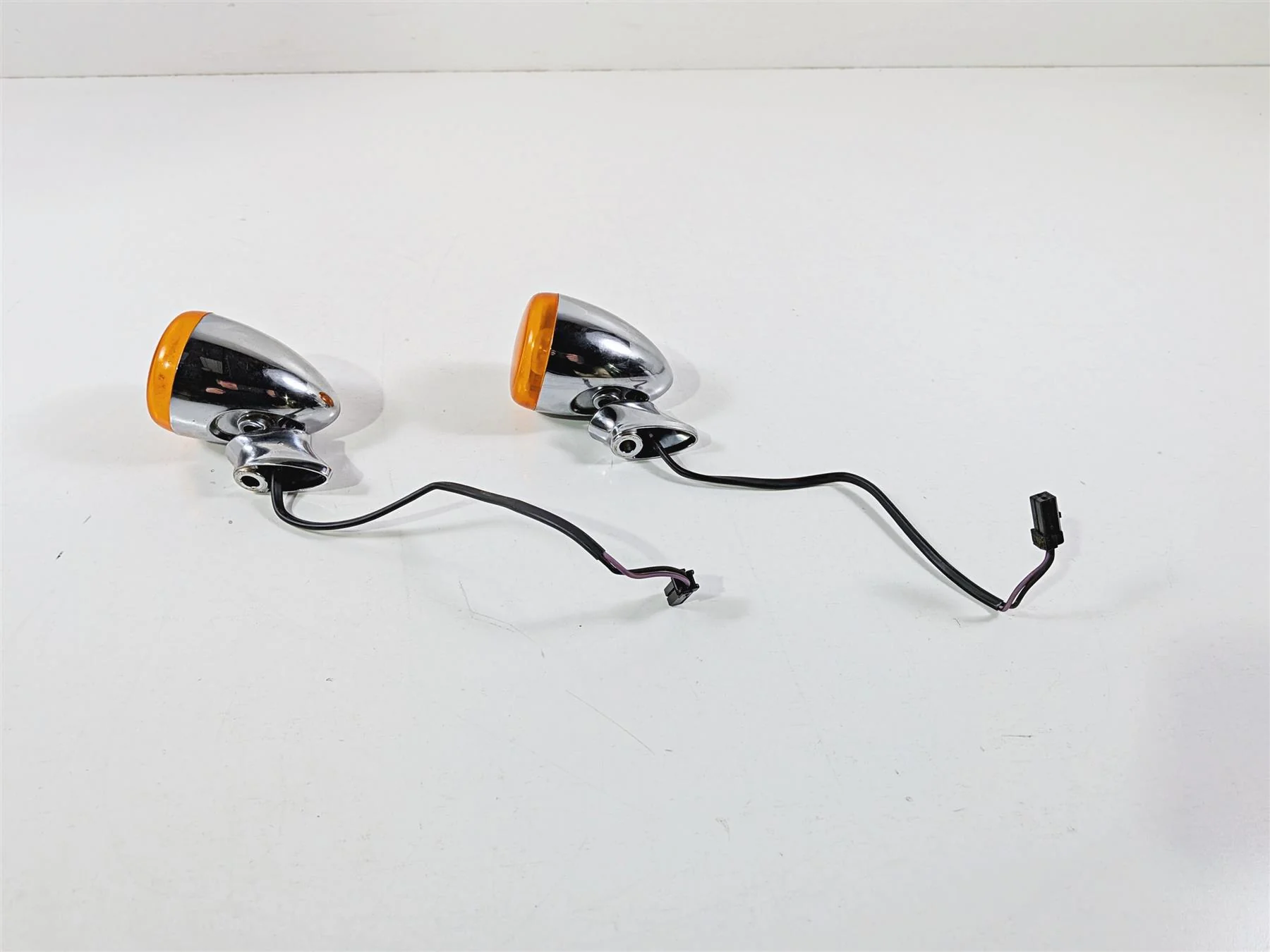 2011 Harley FXDF Dyna Fat Bob Rear Chrome Blinker Turn Signal Set 68977-00 - Image 6